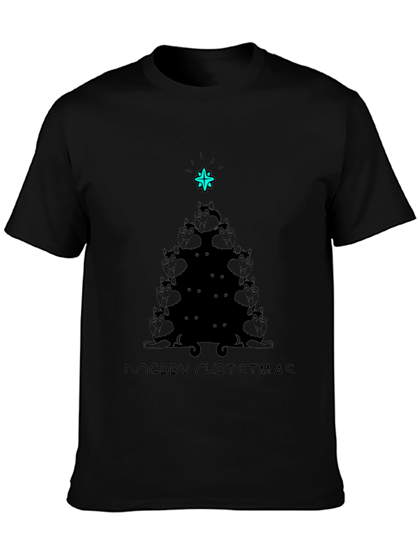 Doggy Christmas Tree T-Shirt - Festive Holiday Wear