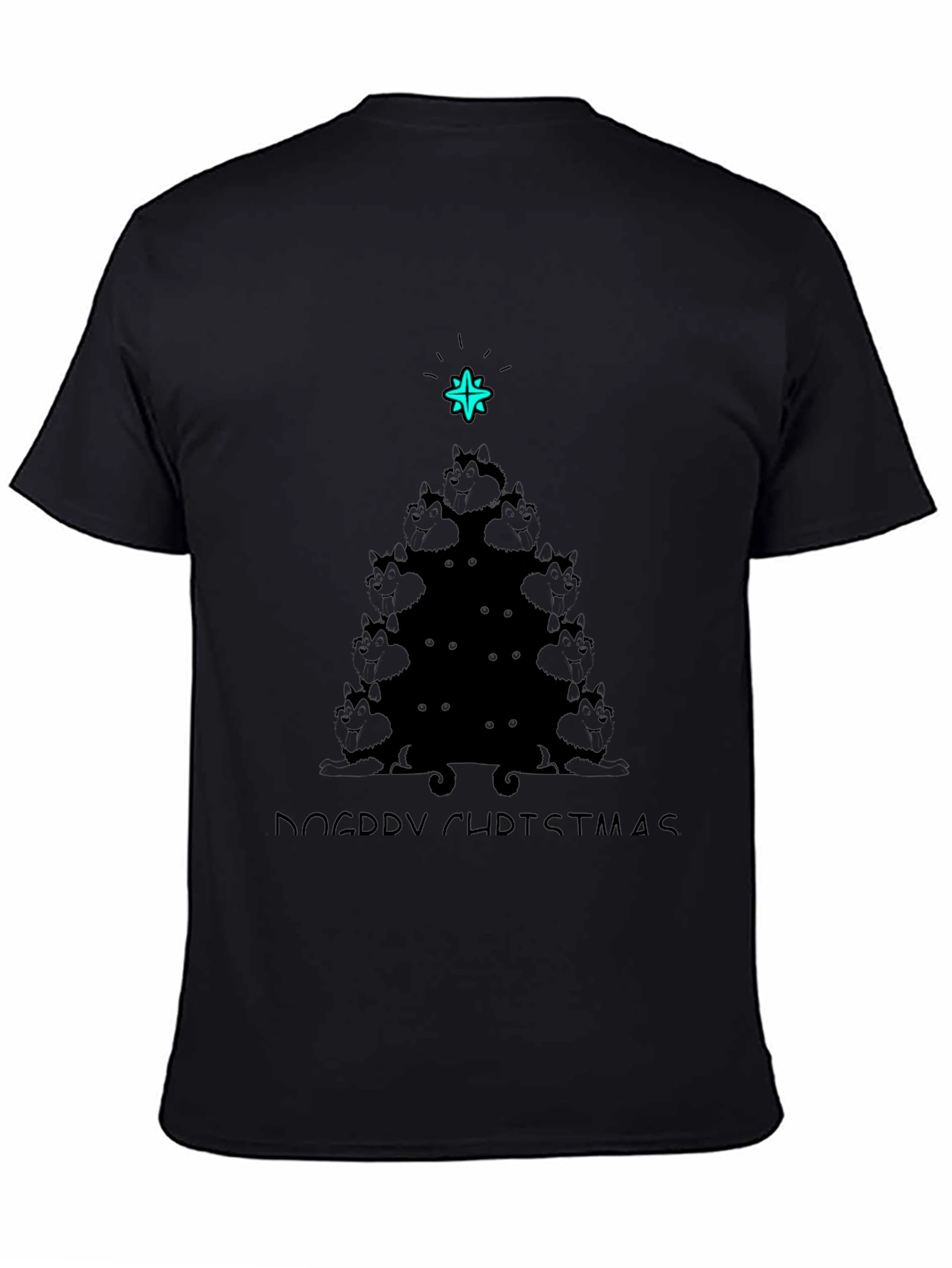 Doggy Christmas Tree T-Shirt - Festive Holiday Wear