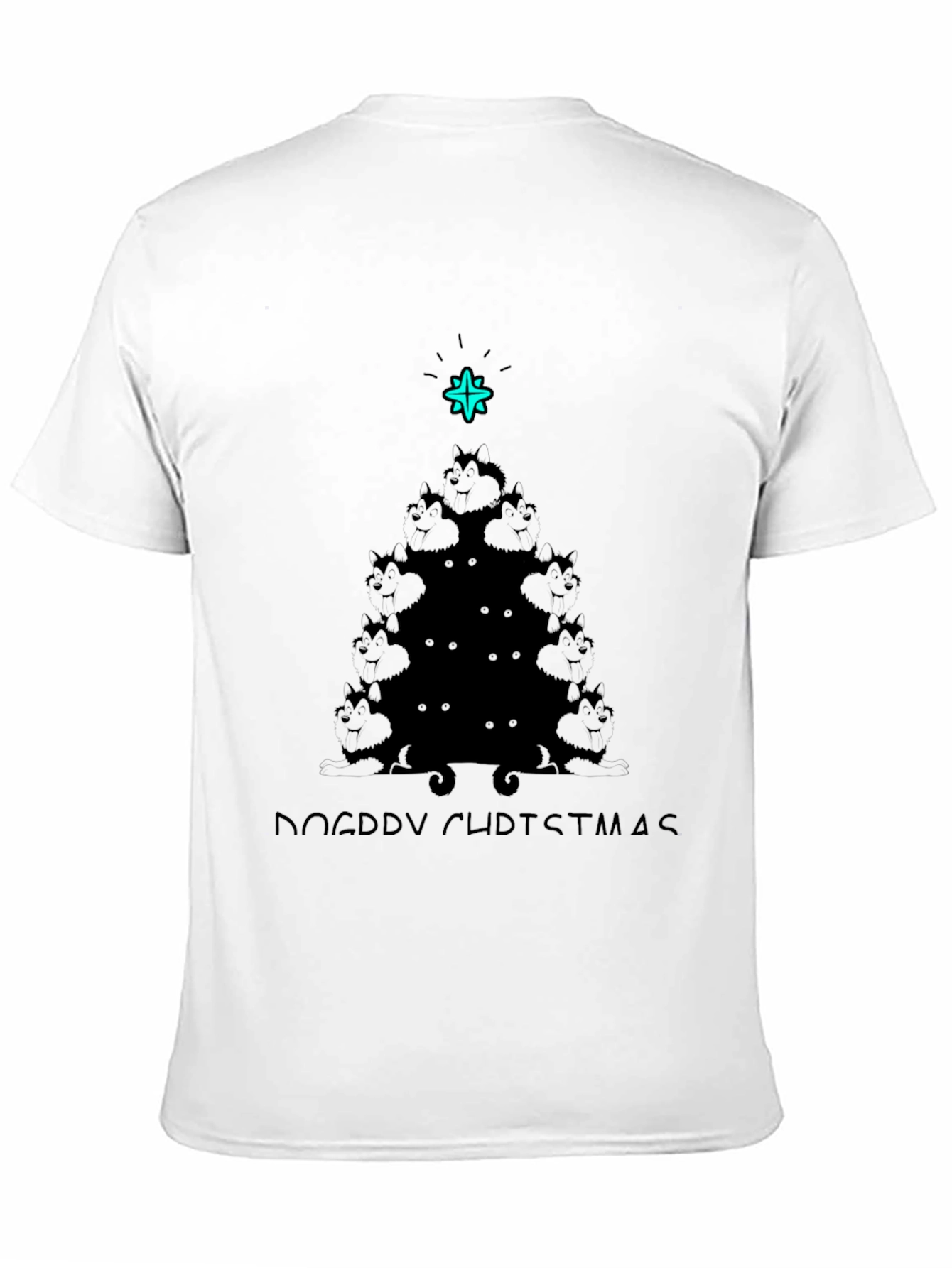 Doggy Christmas Tree T-Shirt - Festive Holiday Wear