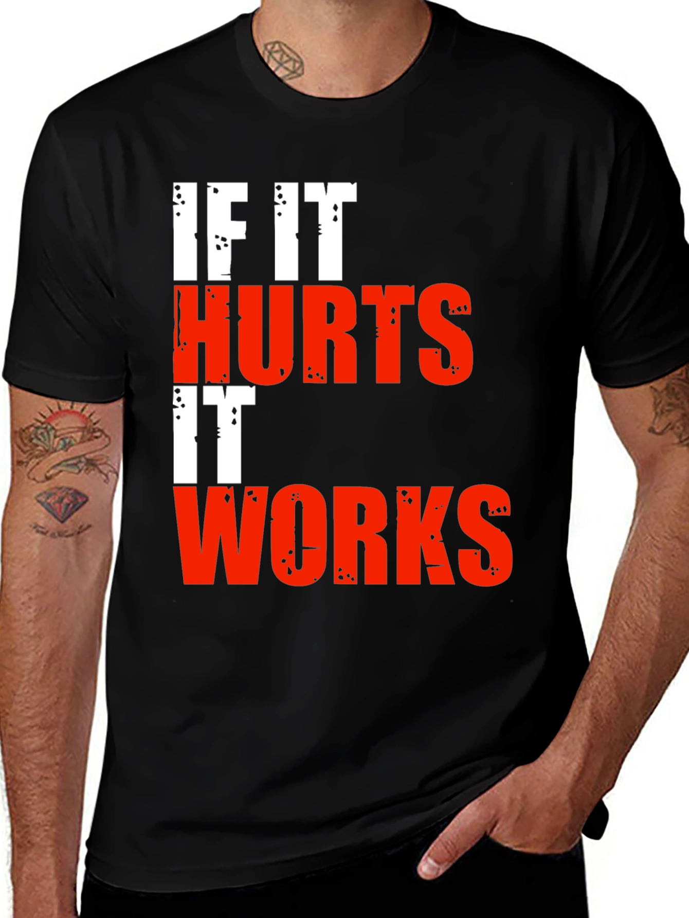 If It Hurts It Works Graphic Tee