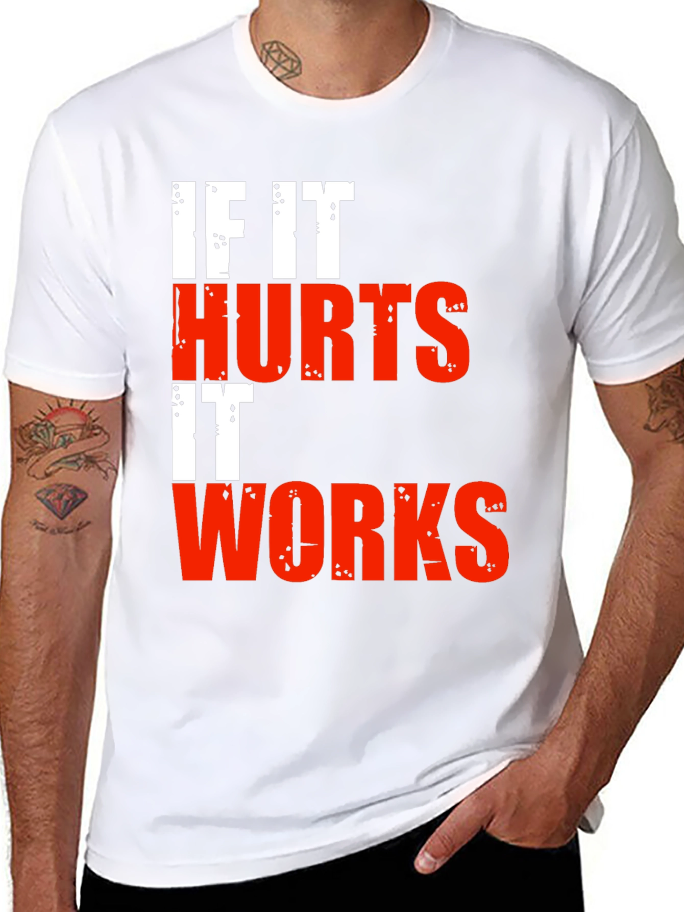If It Hurts It Works Graphic Tee