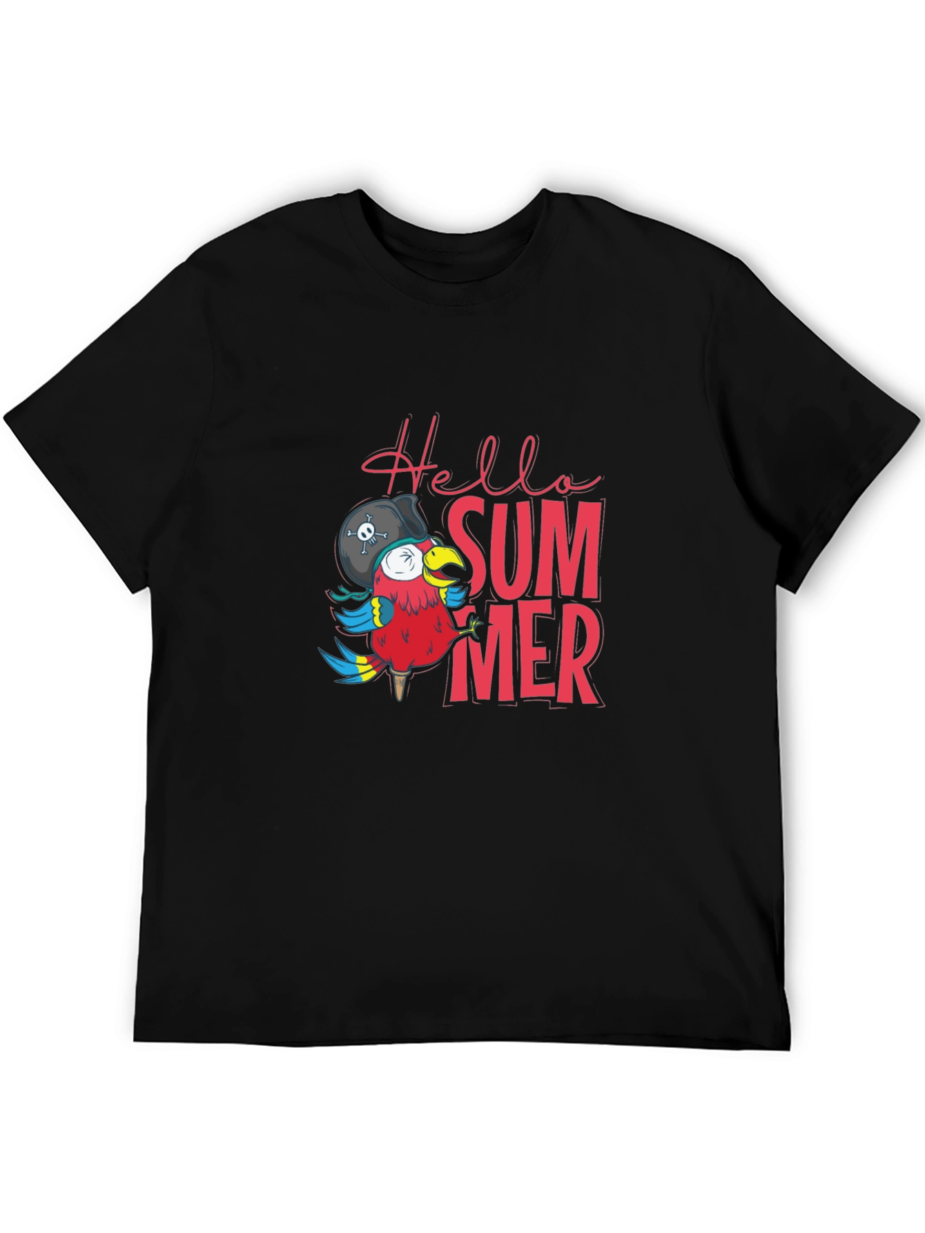 Hello Summer Parrot T-Shirt