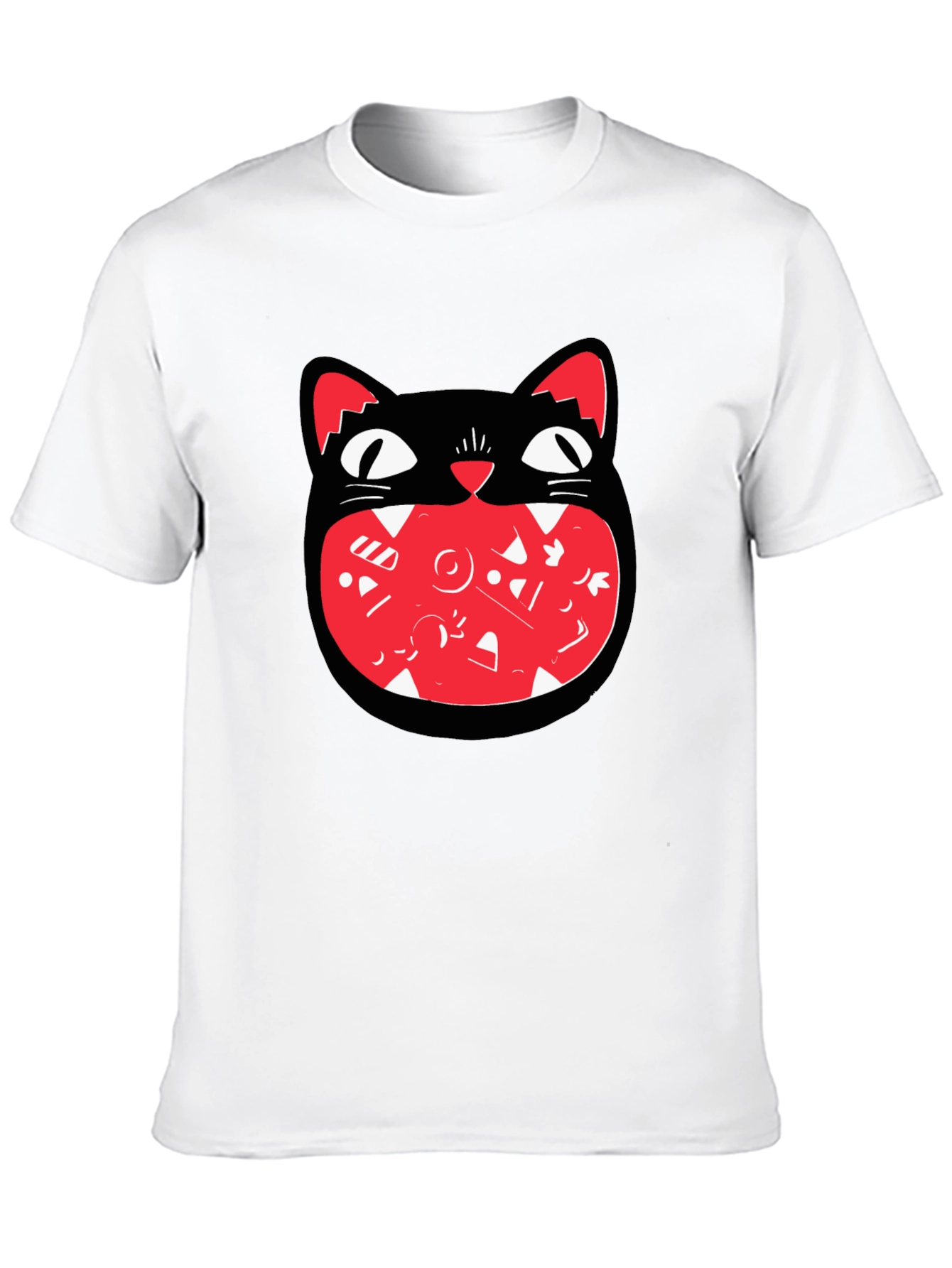 Black Cat Graphic Tee - Fun and Unique Design