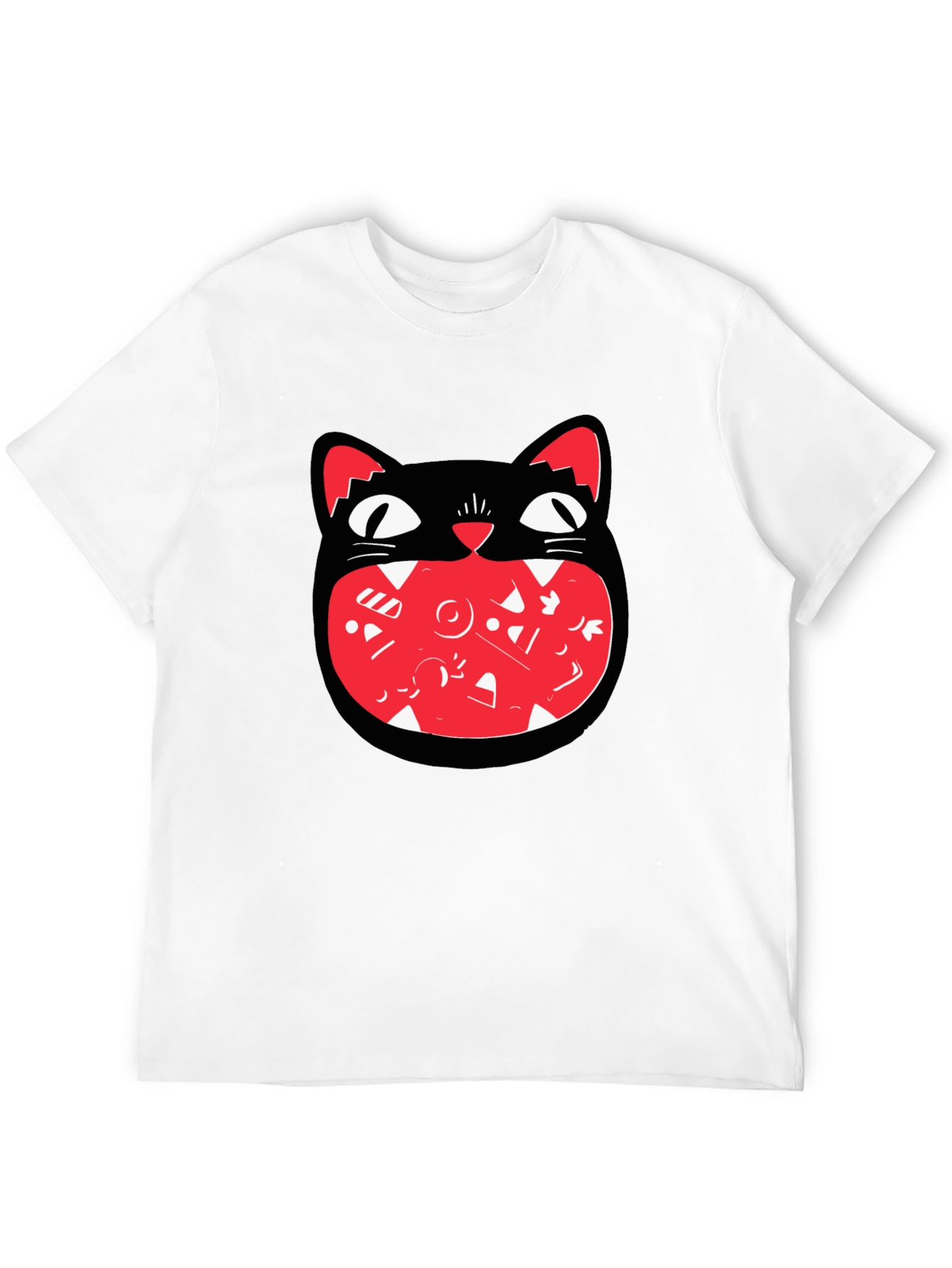 Black Cat Graphic Tee - Fun and Unique Design