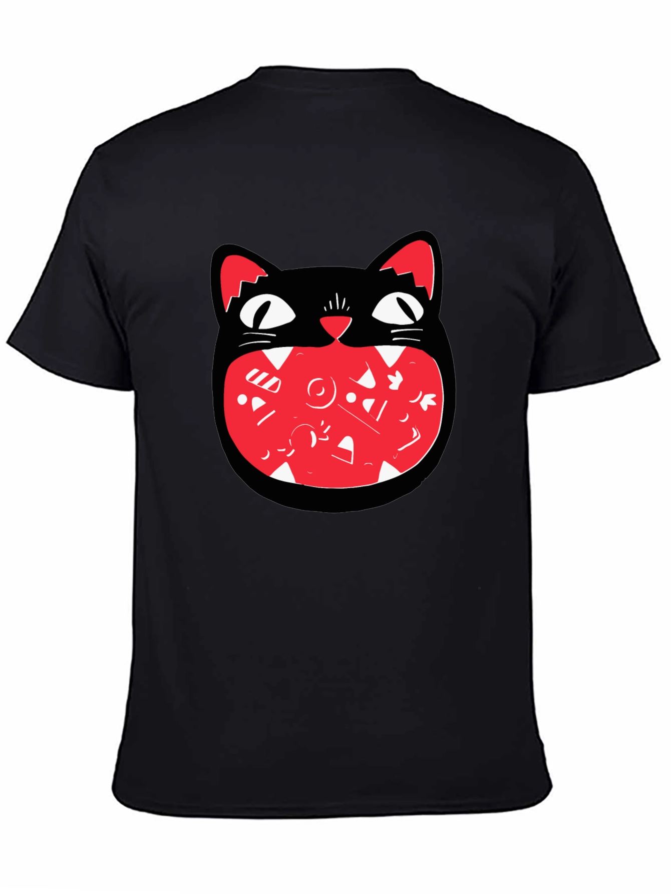 Black Cat Graphic Tee - Fun and Unique Design