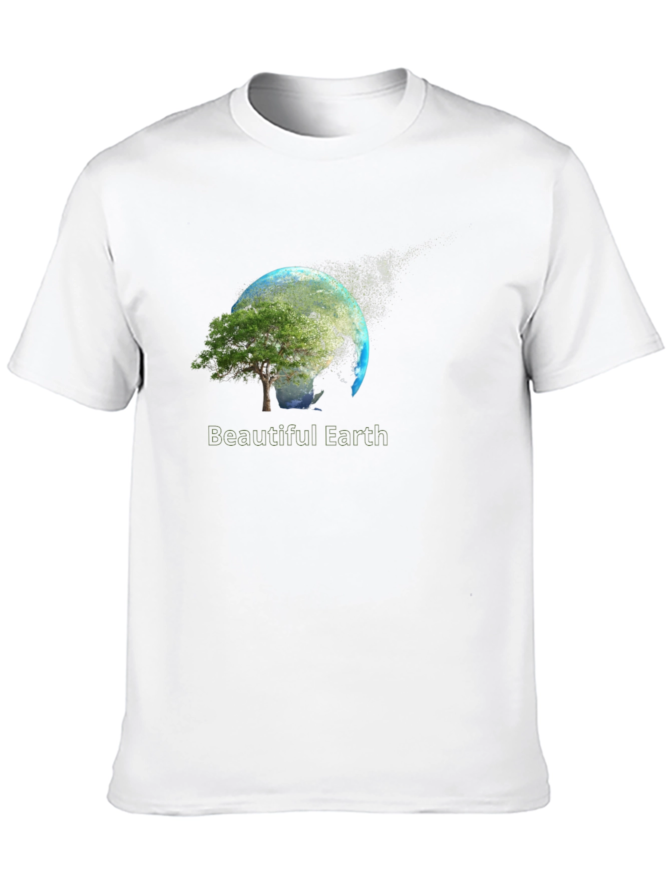 Beautiful Earth Graphic Print Black T-Shirt
