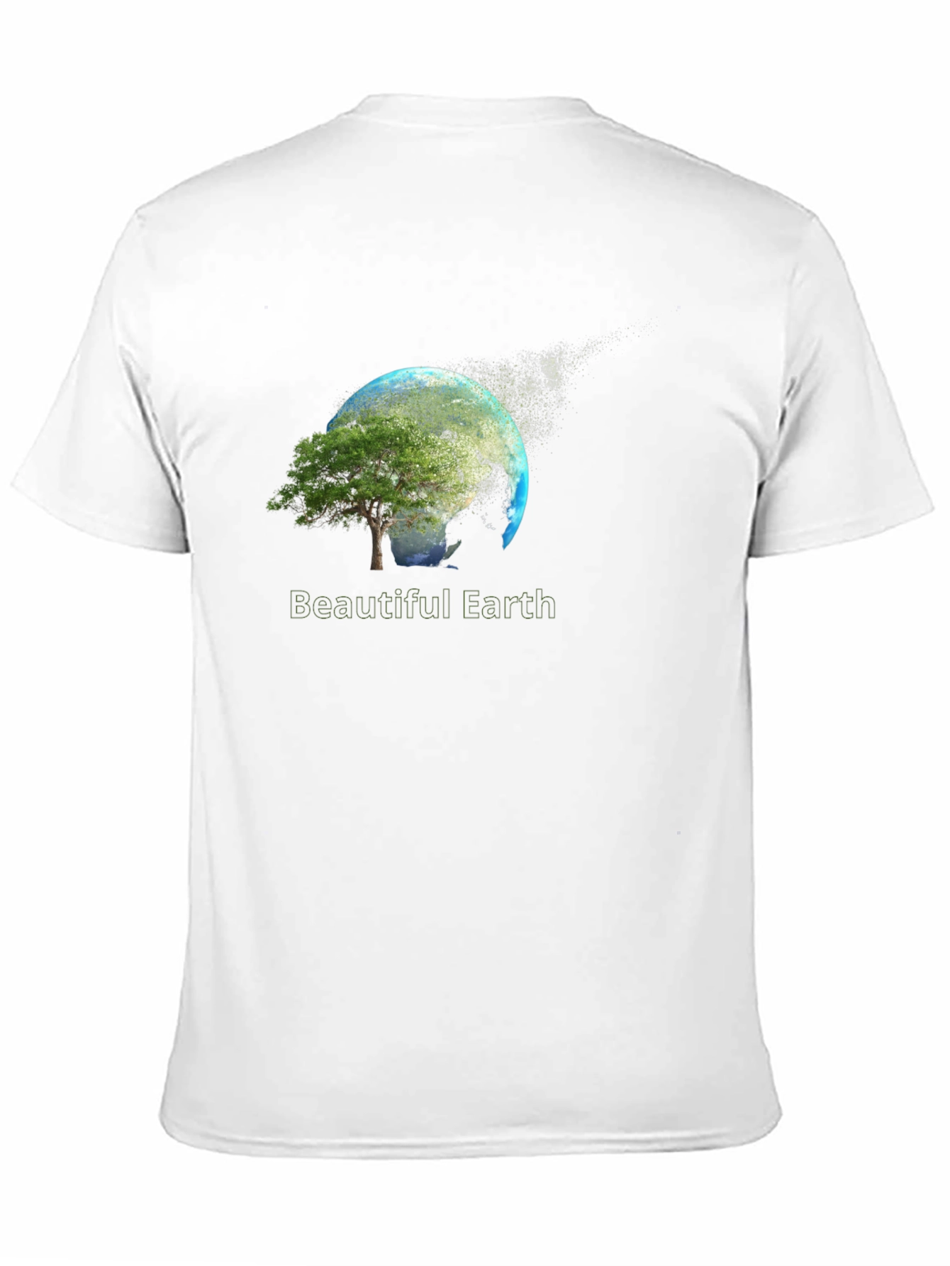 Beautiful Earth Graphic Print Black T-Shirt