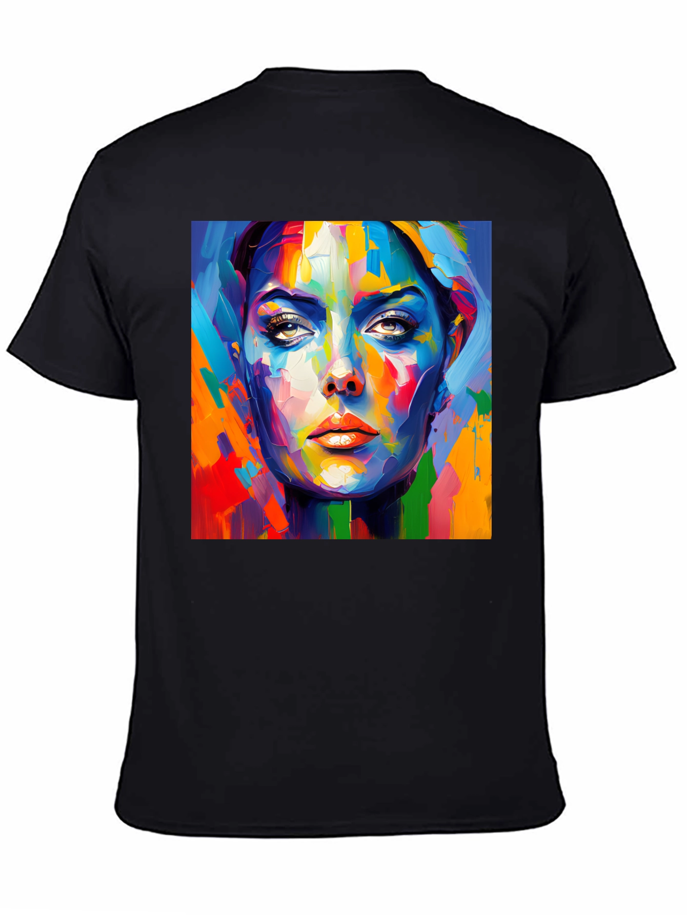 Abstract Portrait Graphic Tee - Modern Art Shirt