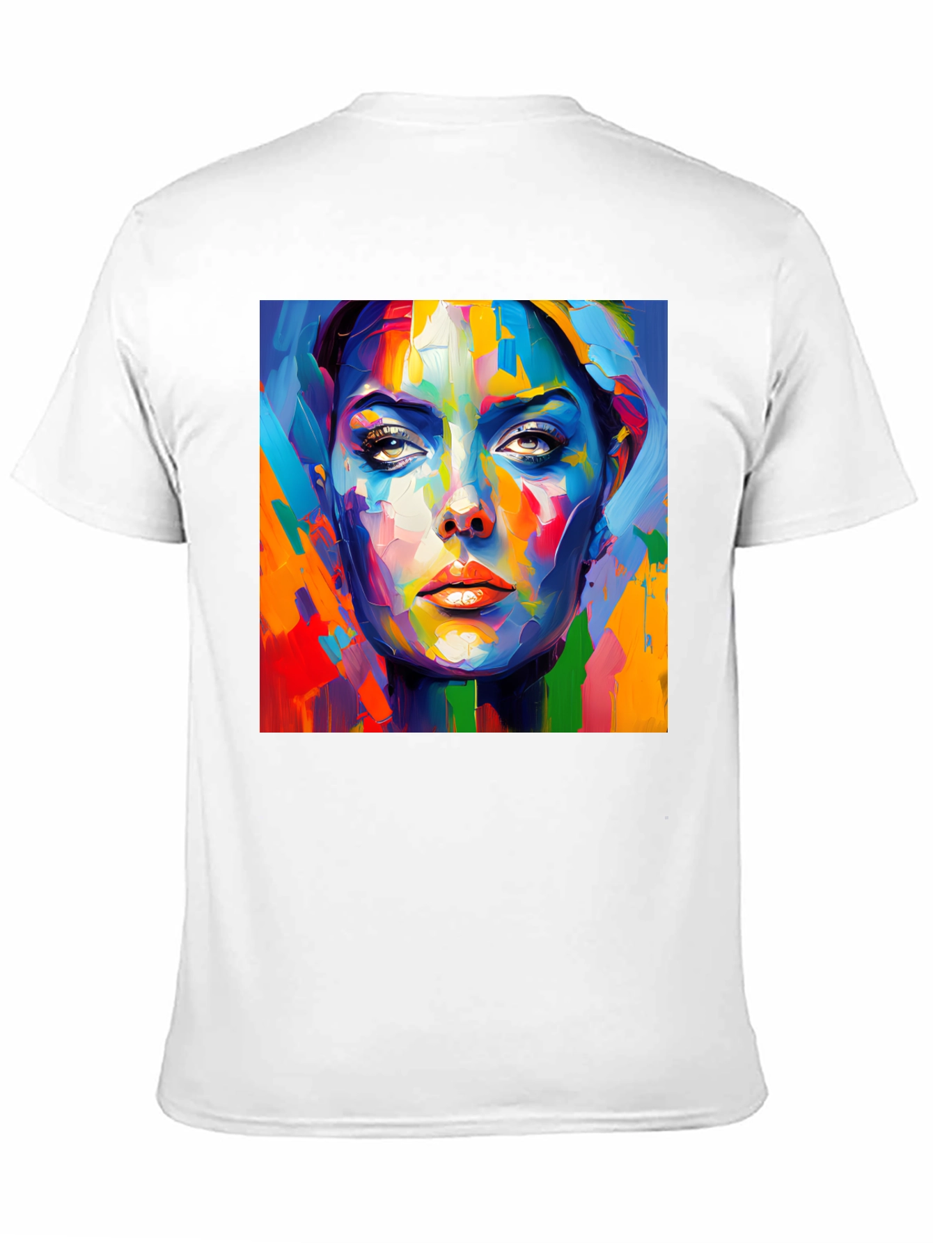 Abstract Portrait Graphic Tee - Modern Art Shirt
