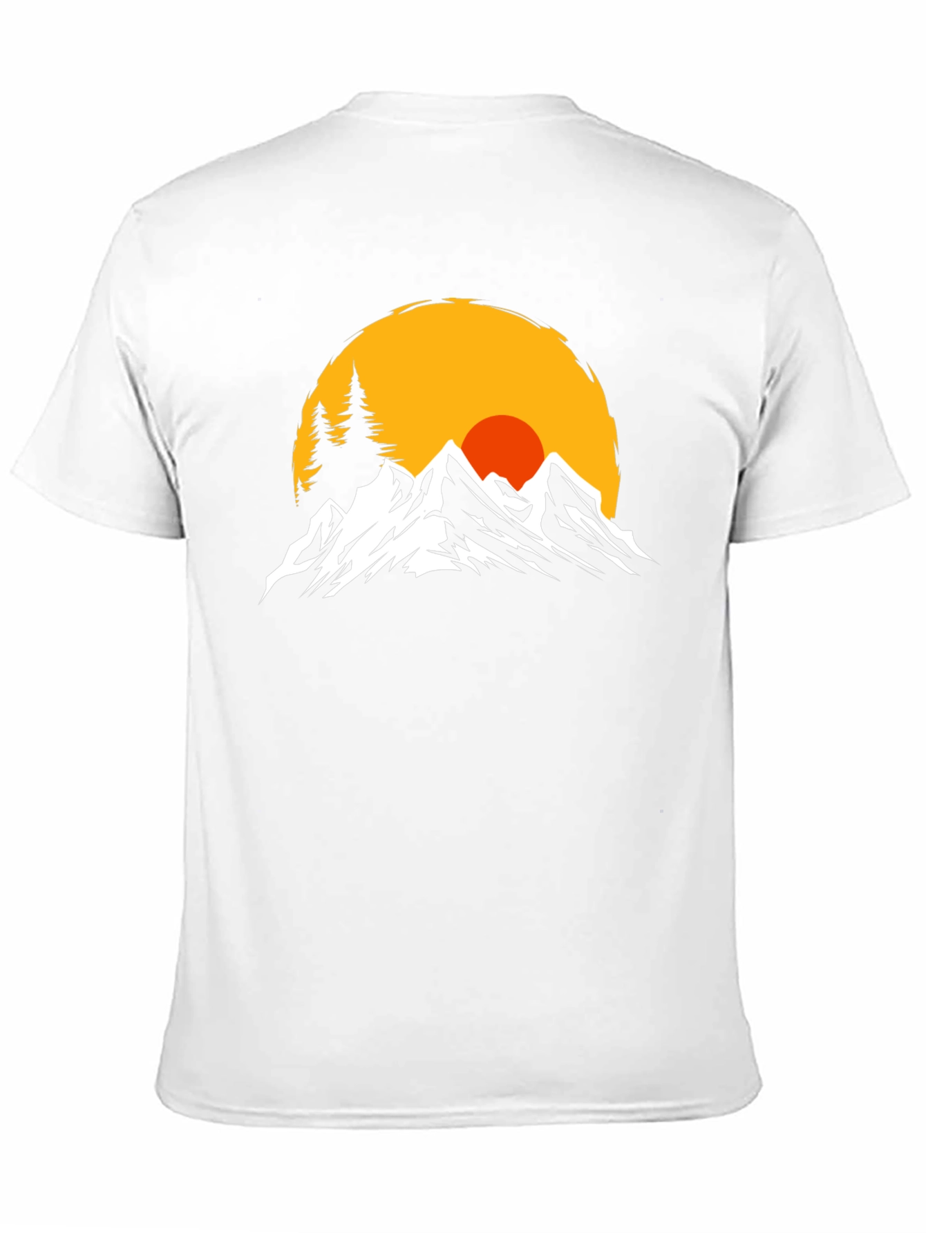 Mountain Sunset Graphic Tee - Black