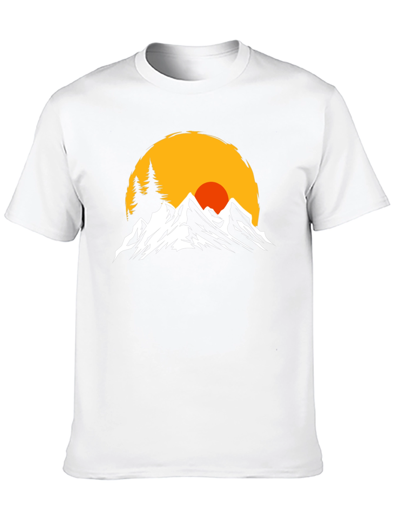 Mountain Sunset Graphic Tee - Black