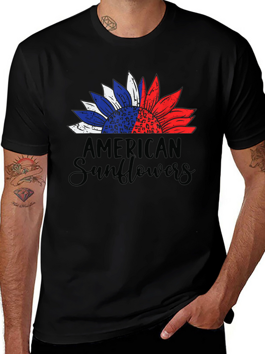 American Sunflower Graphic T-Shirt