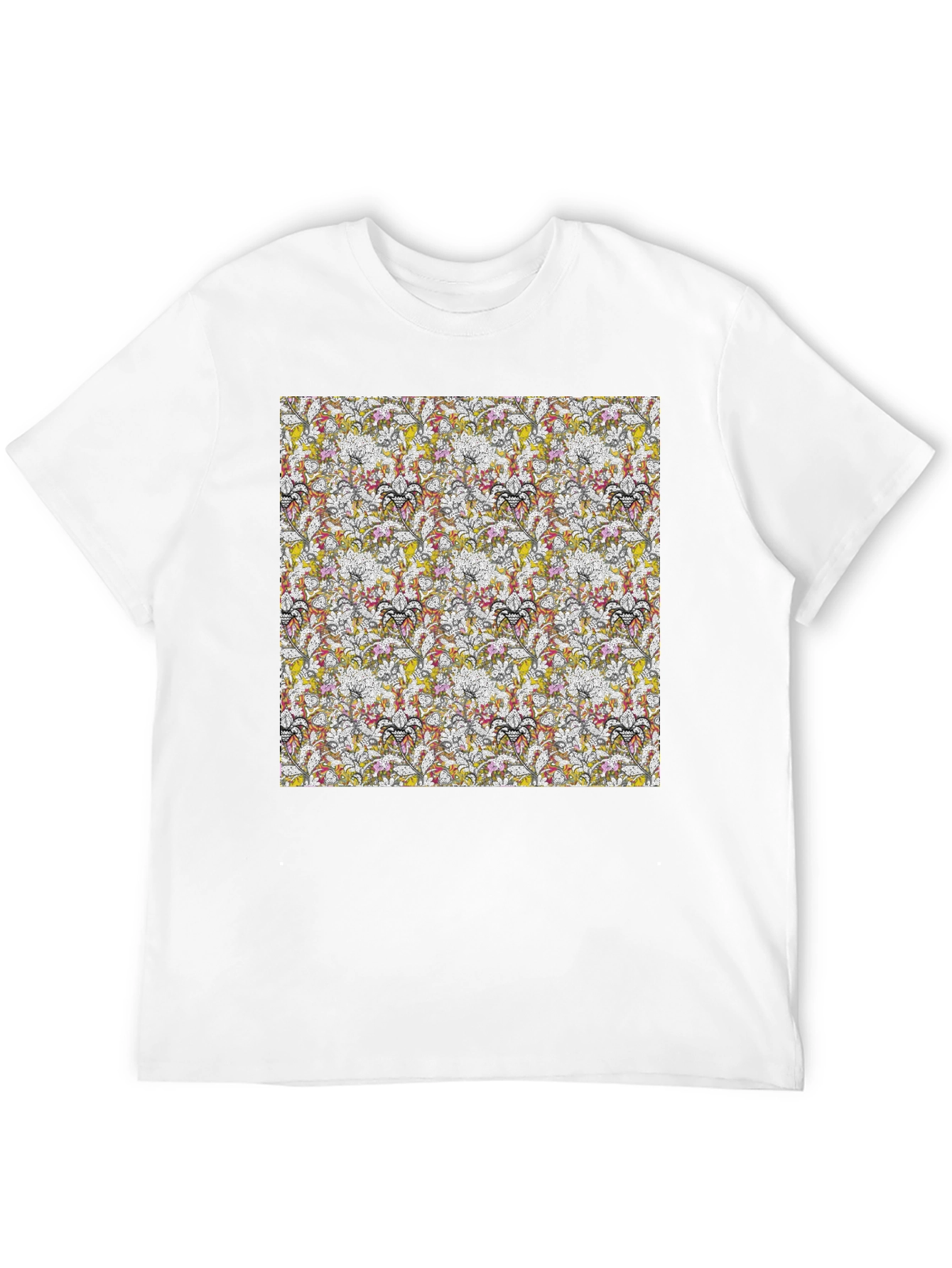Floral Pattern Tee - Modern Style