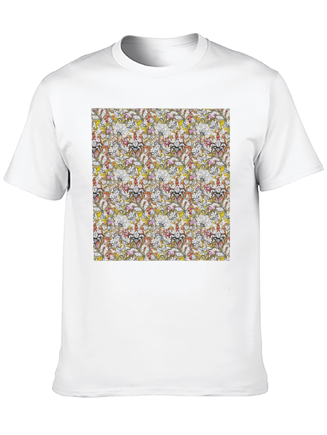 Floral Pattern Tee - Modern Style