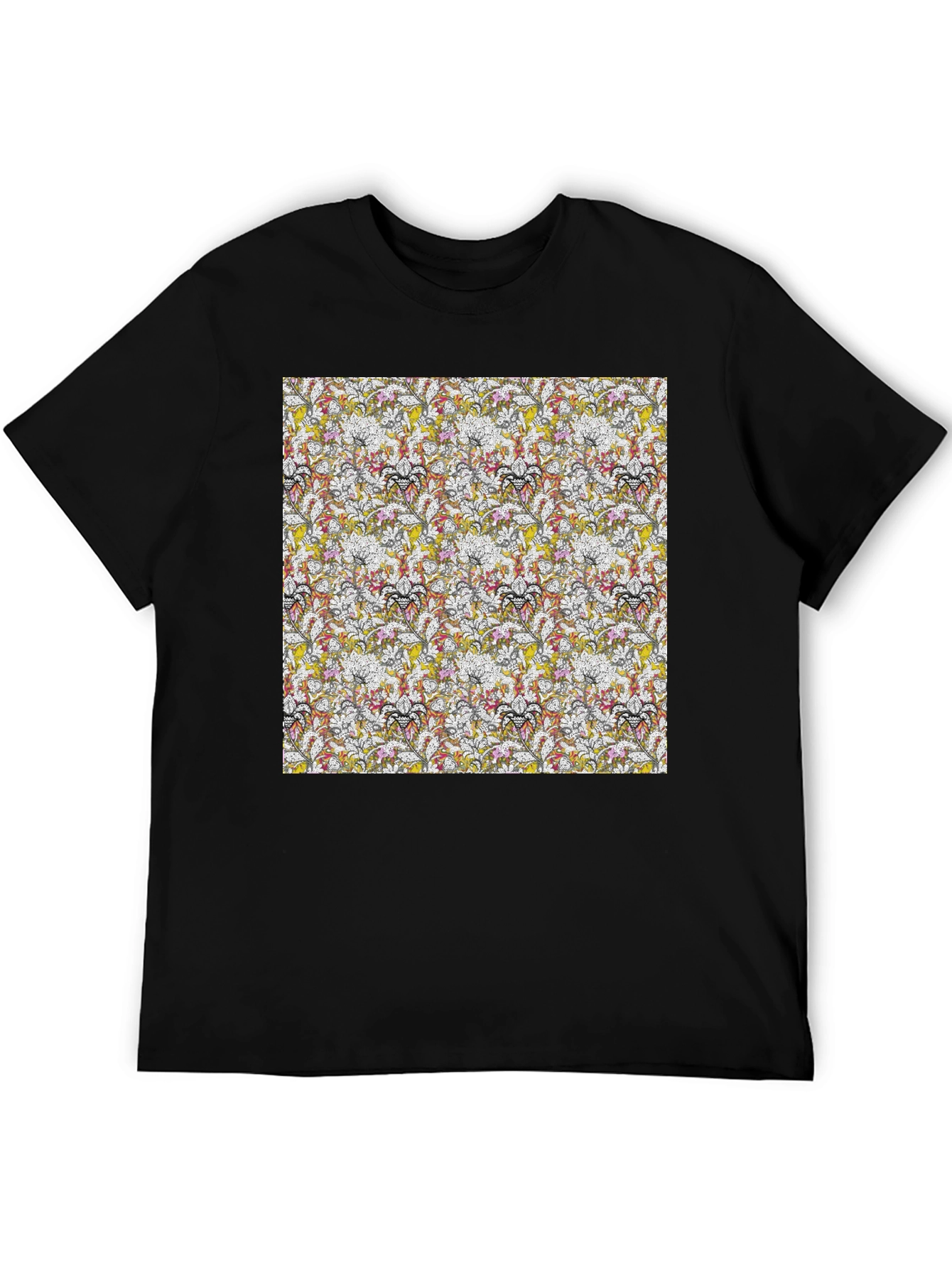 Floral Pattern Tee - Modern Style