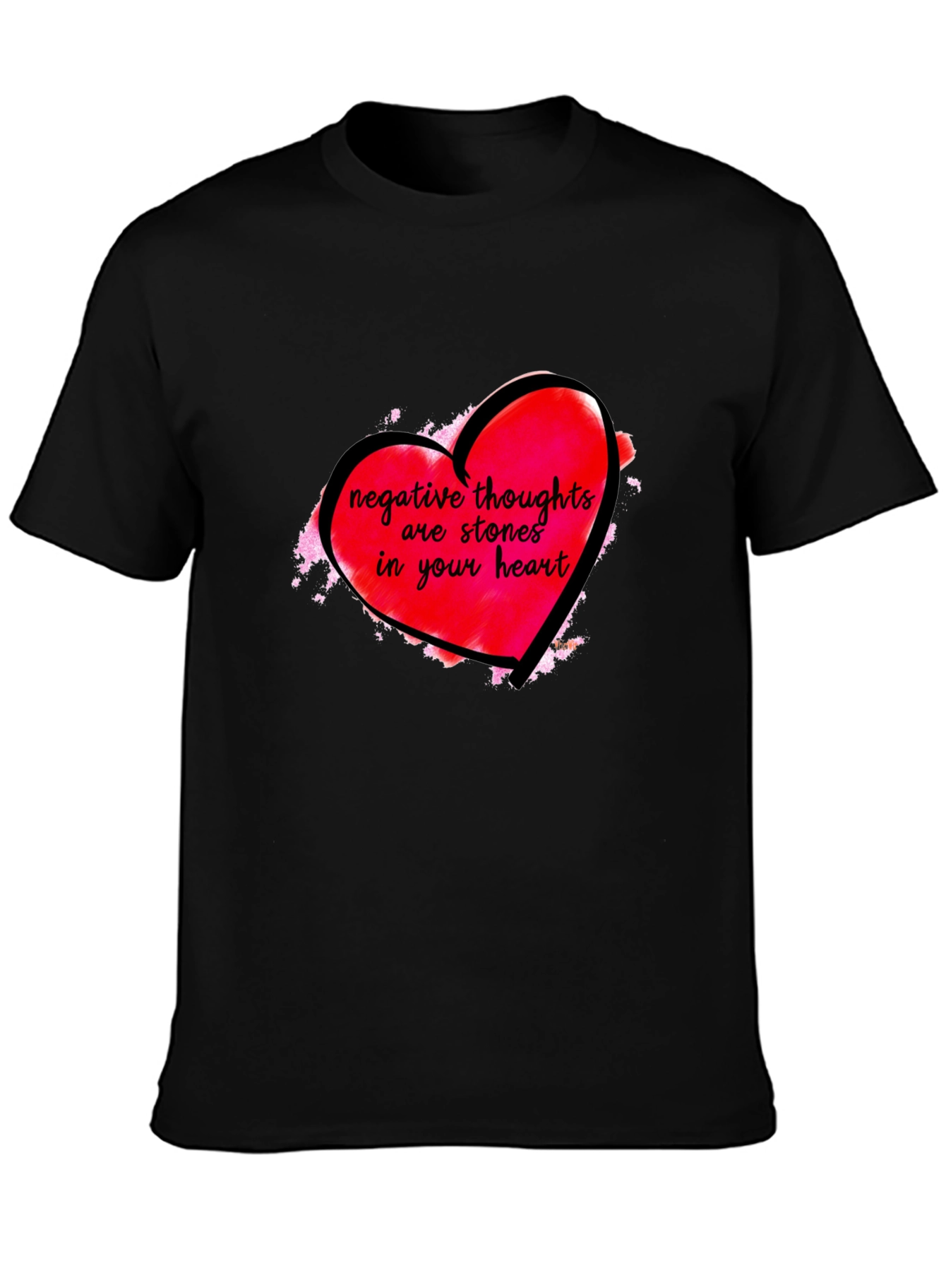 Negative Thoughts Heart T-Shirt