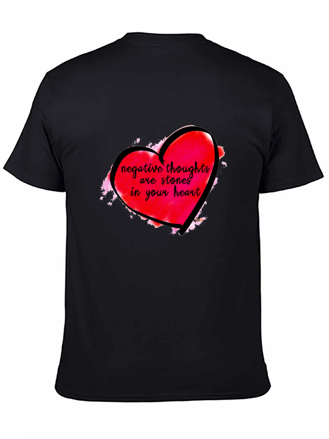 Negative Thoughts Heart T-Shirt