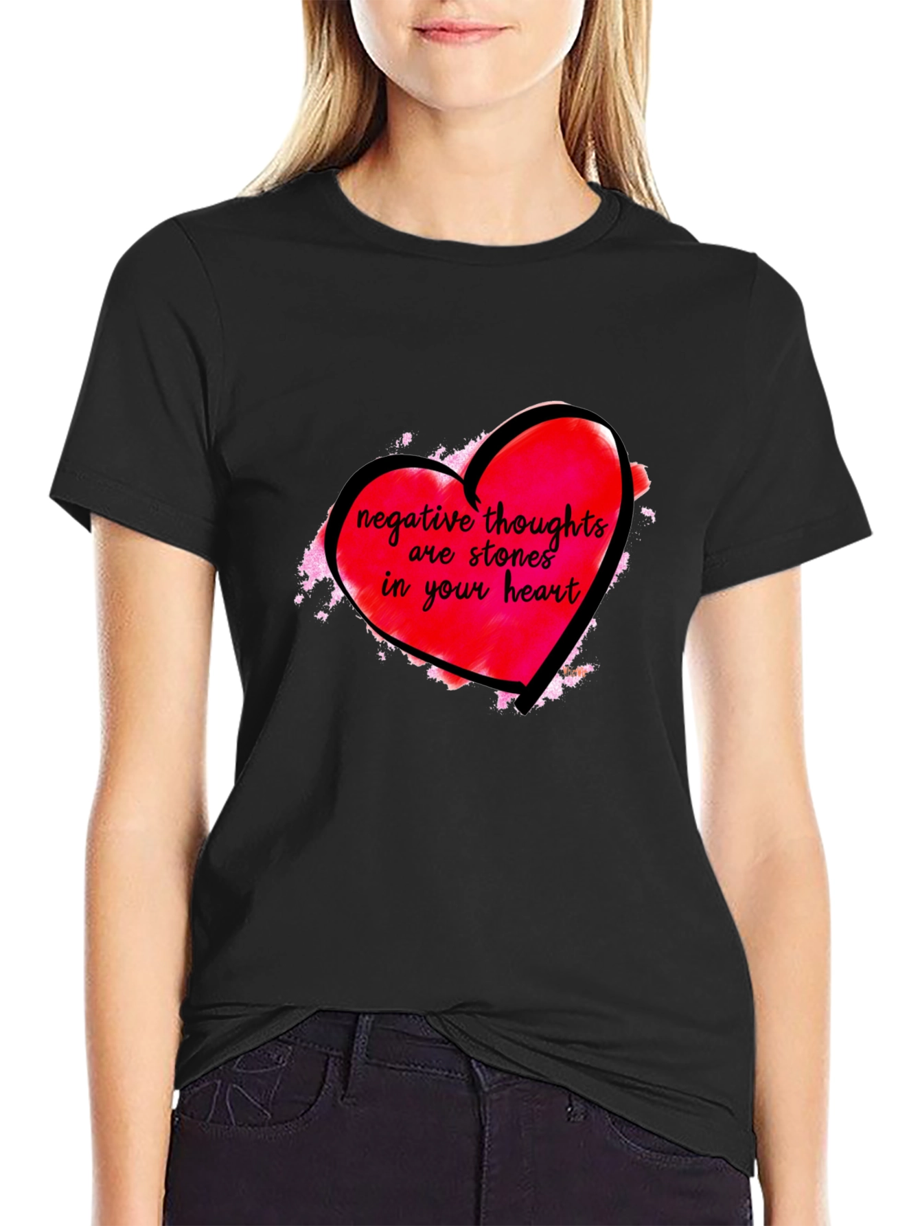Negative Thoughts Heart T-Shirt