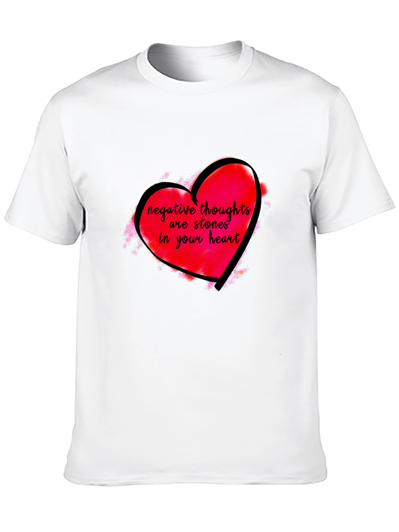 Negative Thoughts Heart T-Shirt