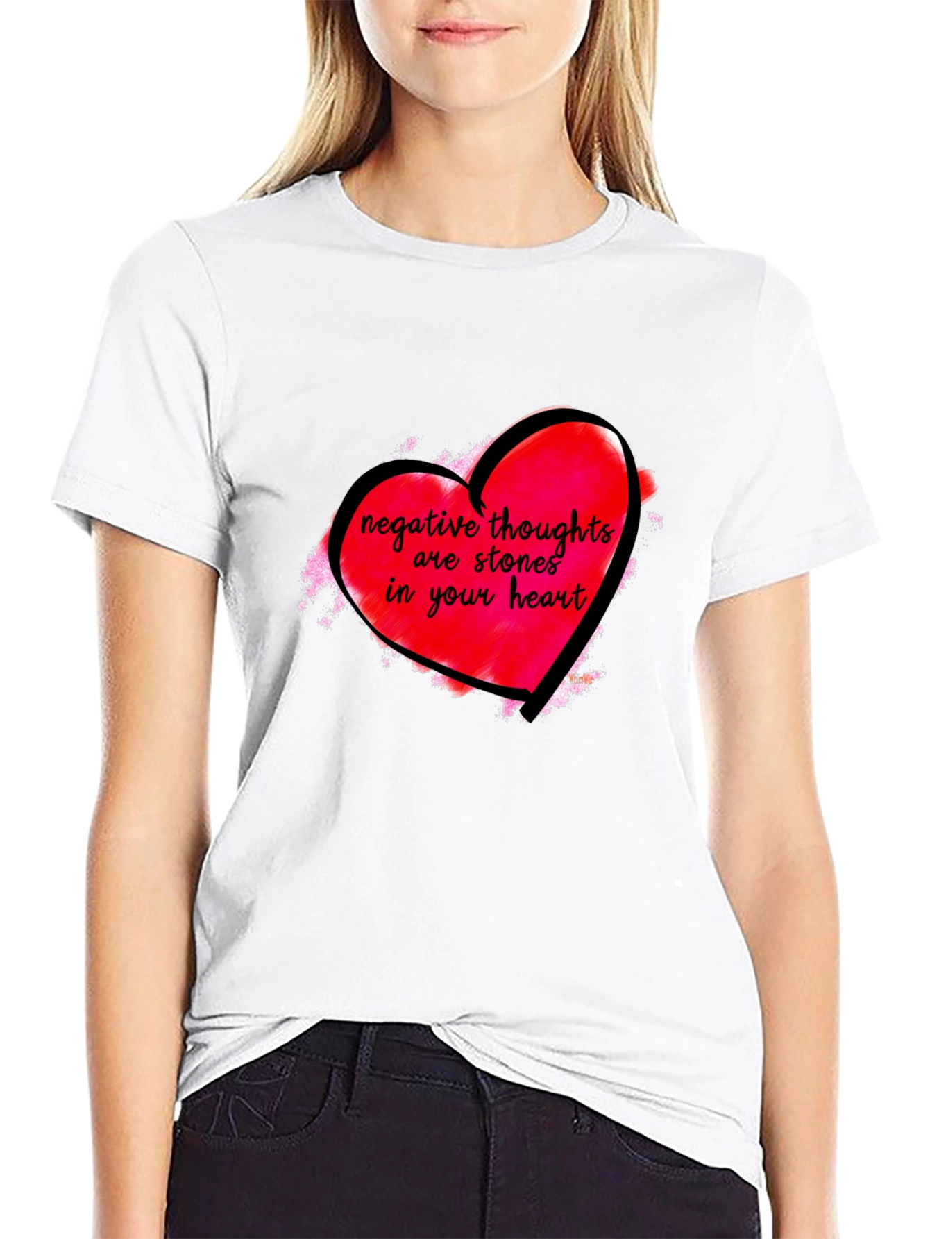 Negative Thoughts Heart T-Shirt