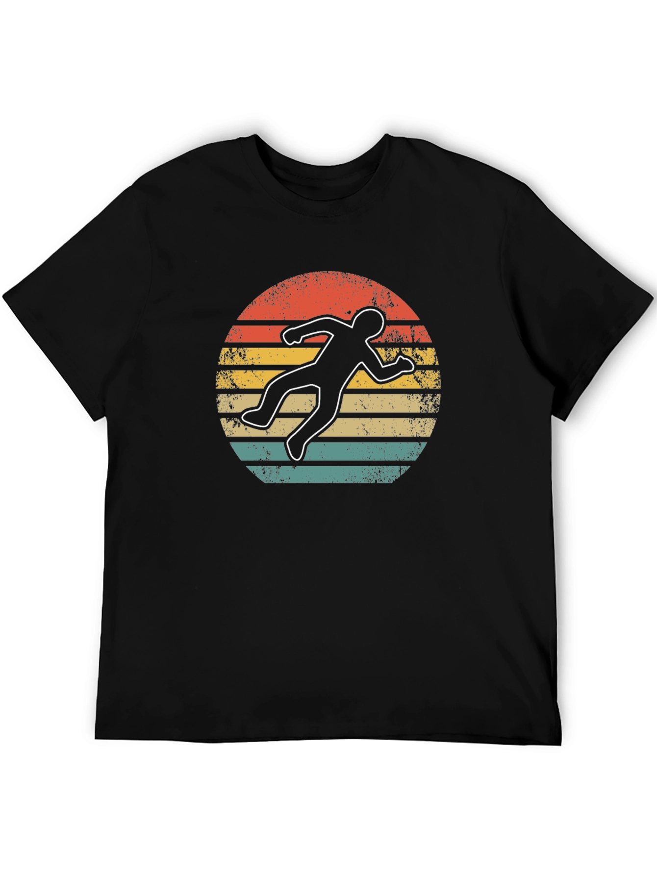 Retro Crime Scene Body Outline T-Shirt
