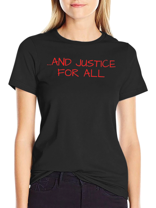 ...And Justice for All Black Graphic Tee
