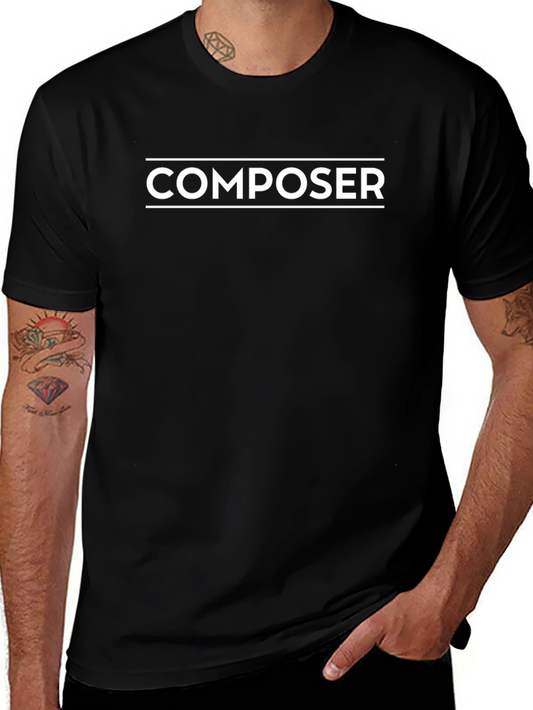 Composer T-Shirt - Black - Music Lover Tee