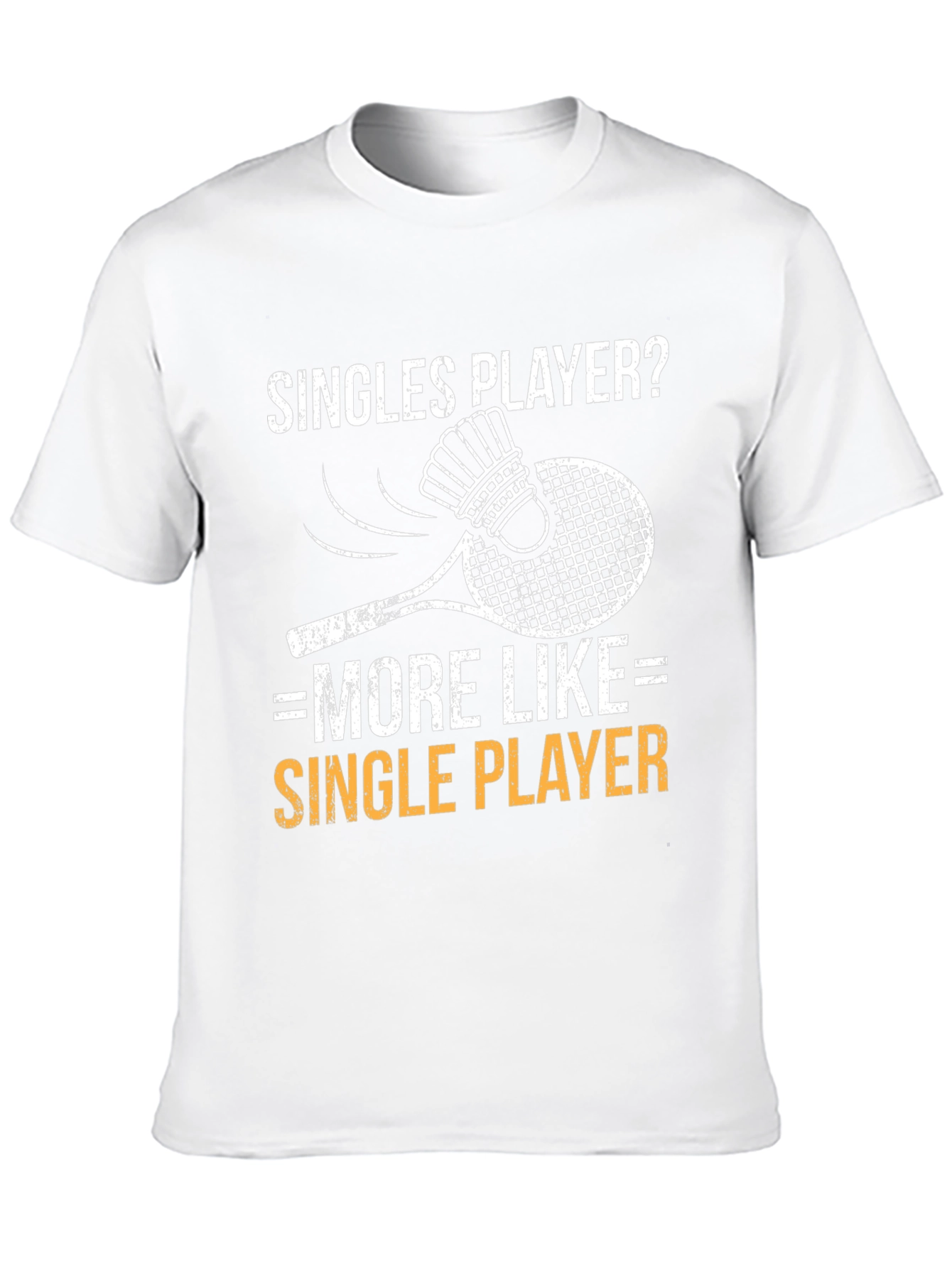 Singles Player Graphic Tee - Badminton Lover