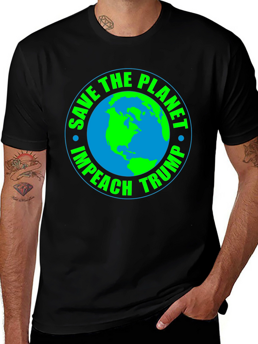 Save the Planet Impeach Trump Graphic Tee