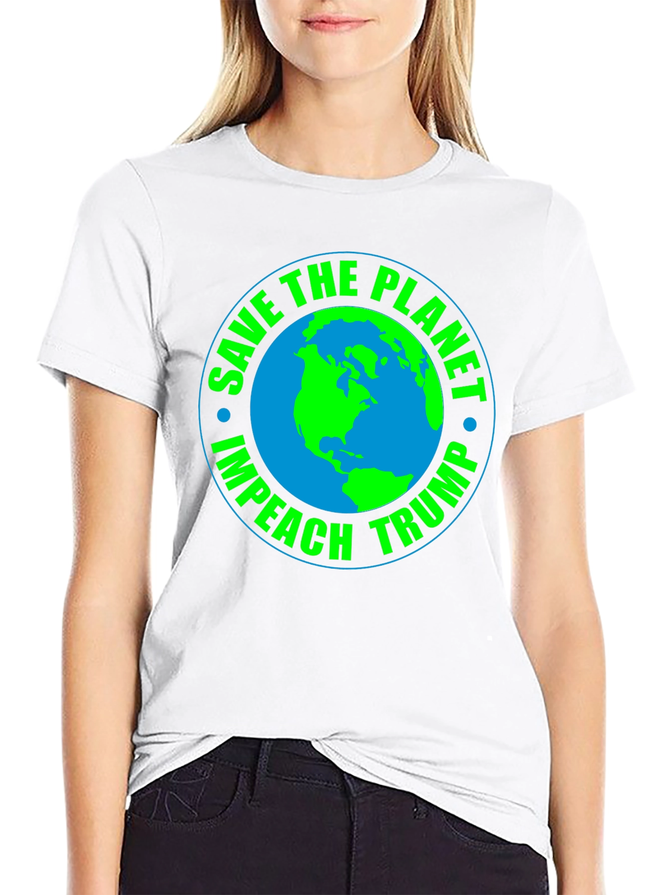 Save the Planet Impeach Trump Graphic Tee