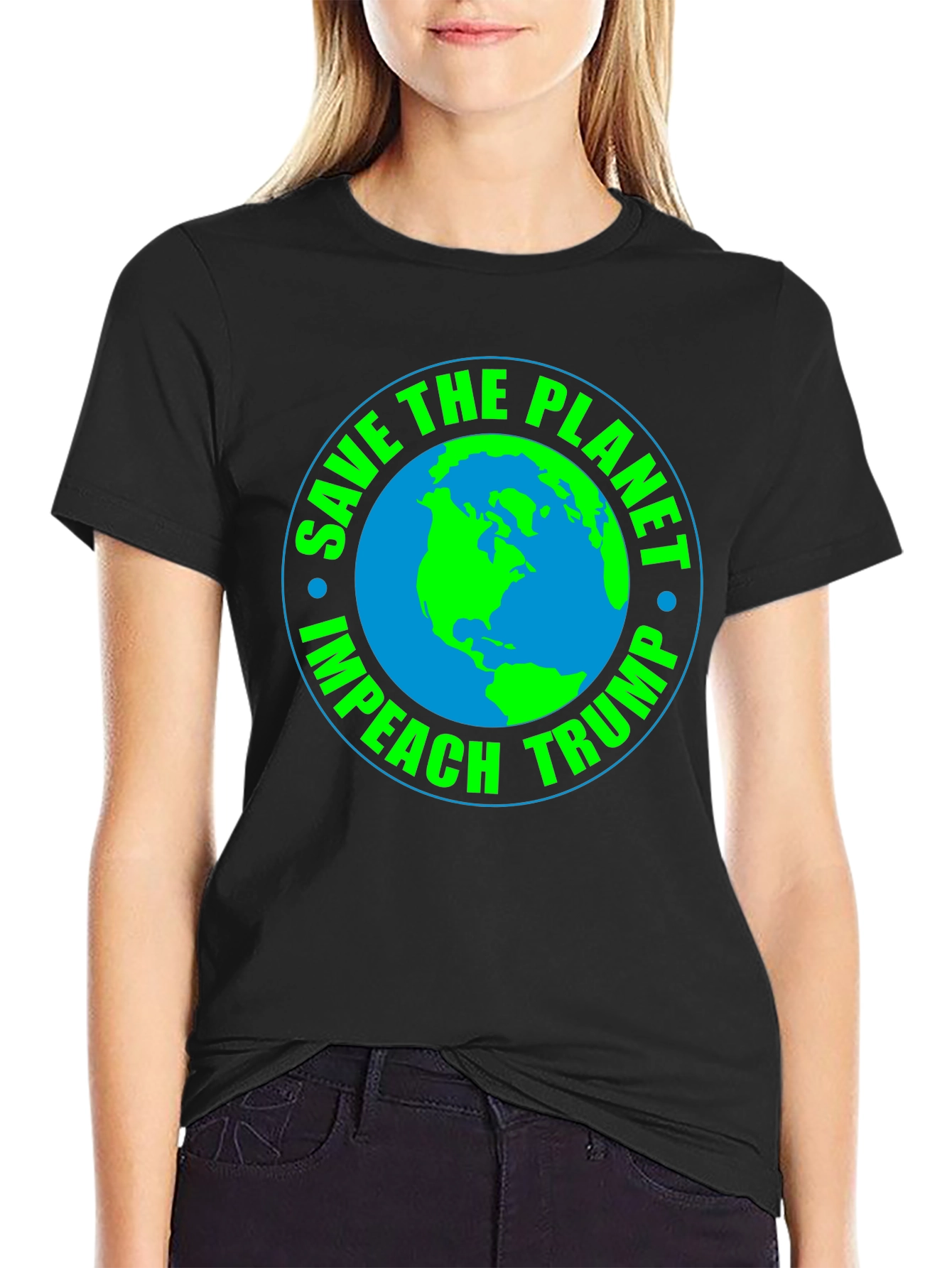 Save the Planet Impeach Trump Graphic Tee