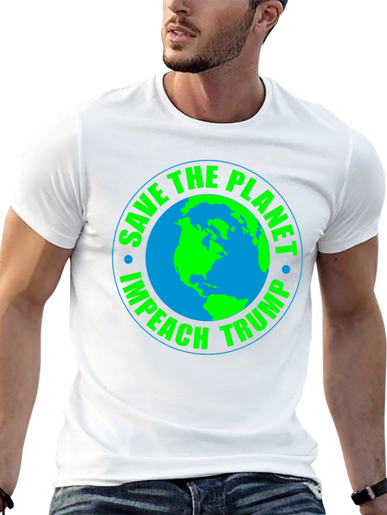 Save the Planet Impeach Trump Graphic Tee