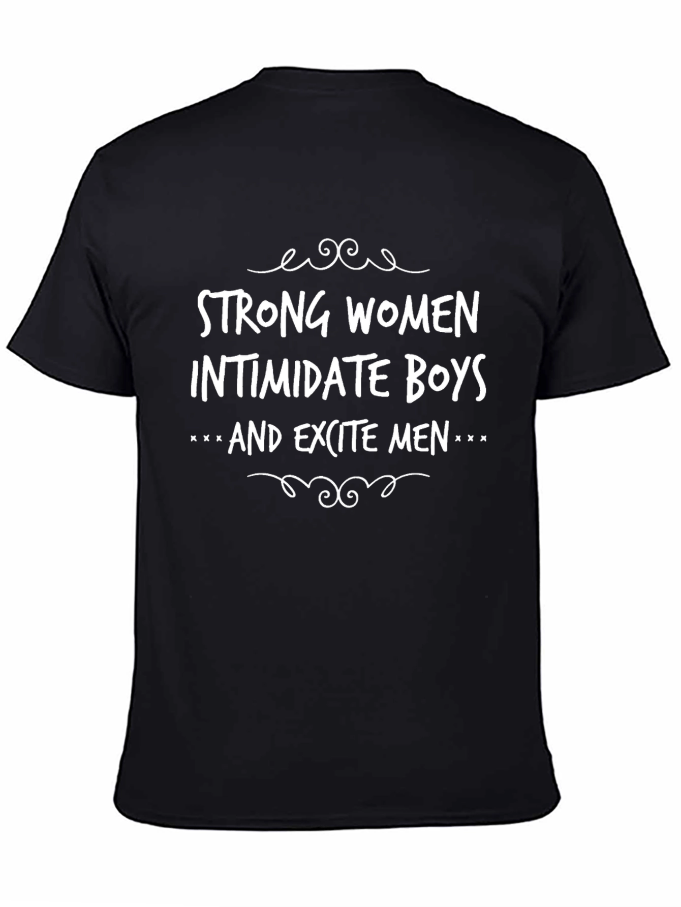 Strong Women Graphic Tee - Black Cotton T-Shirt