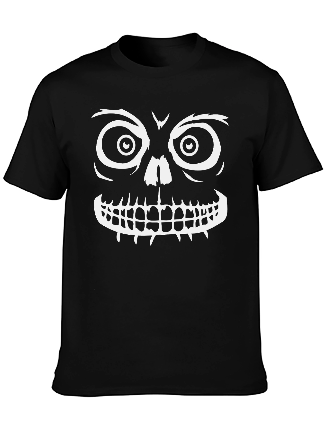Spooky Skull Graphic Tee - Halloween Ready