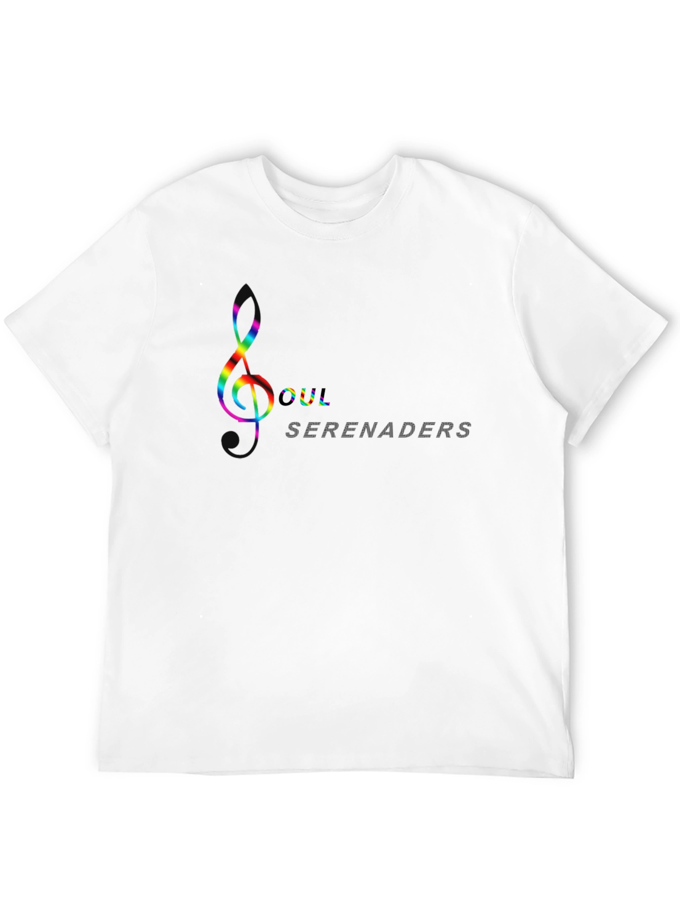 Soul Seranaders Rainbow Music Note Black T-Shirt