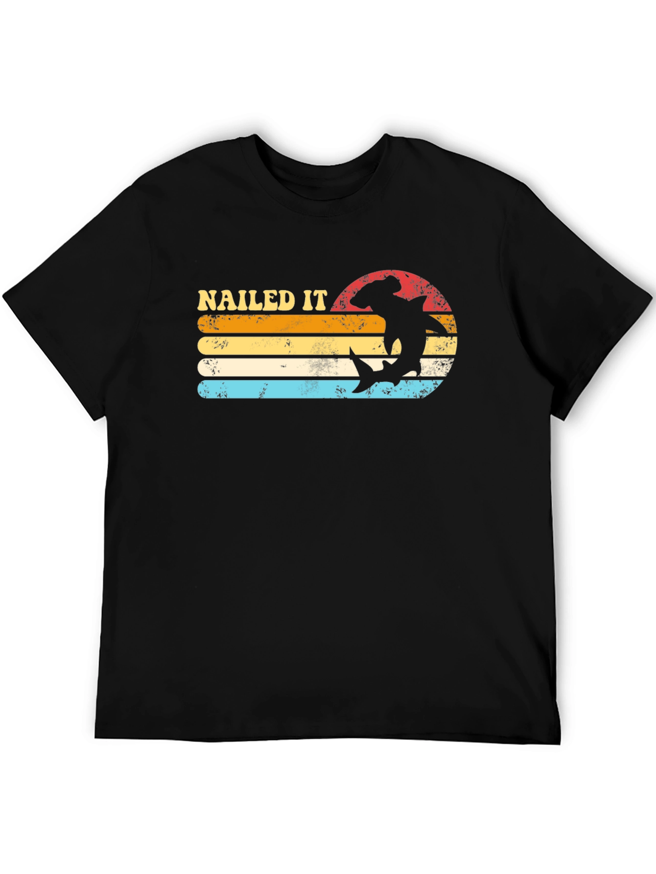 Nailed It Shark Retro T-Shirt