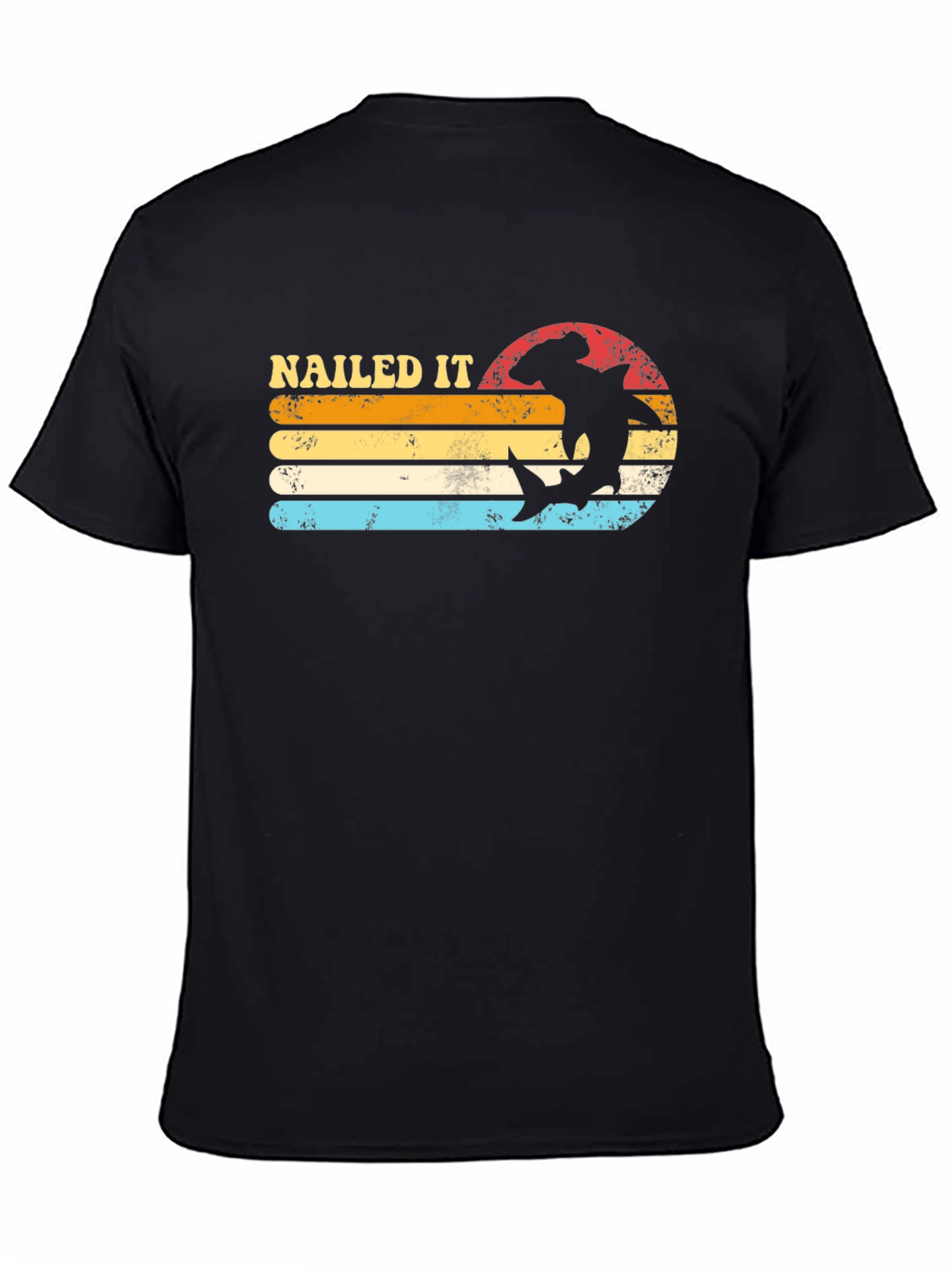 Nailed It Shark Retro T-Shirt