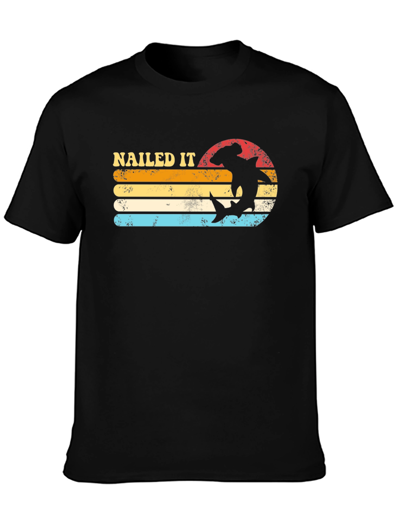 Nailed It Shark Retro T-Shirt