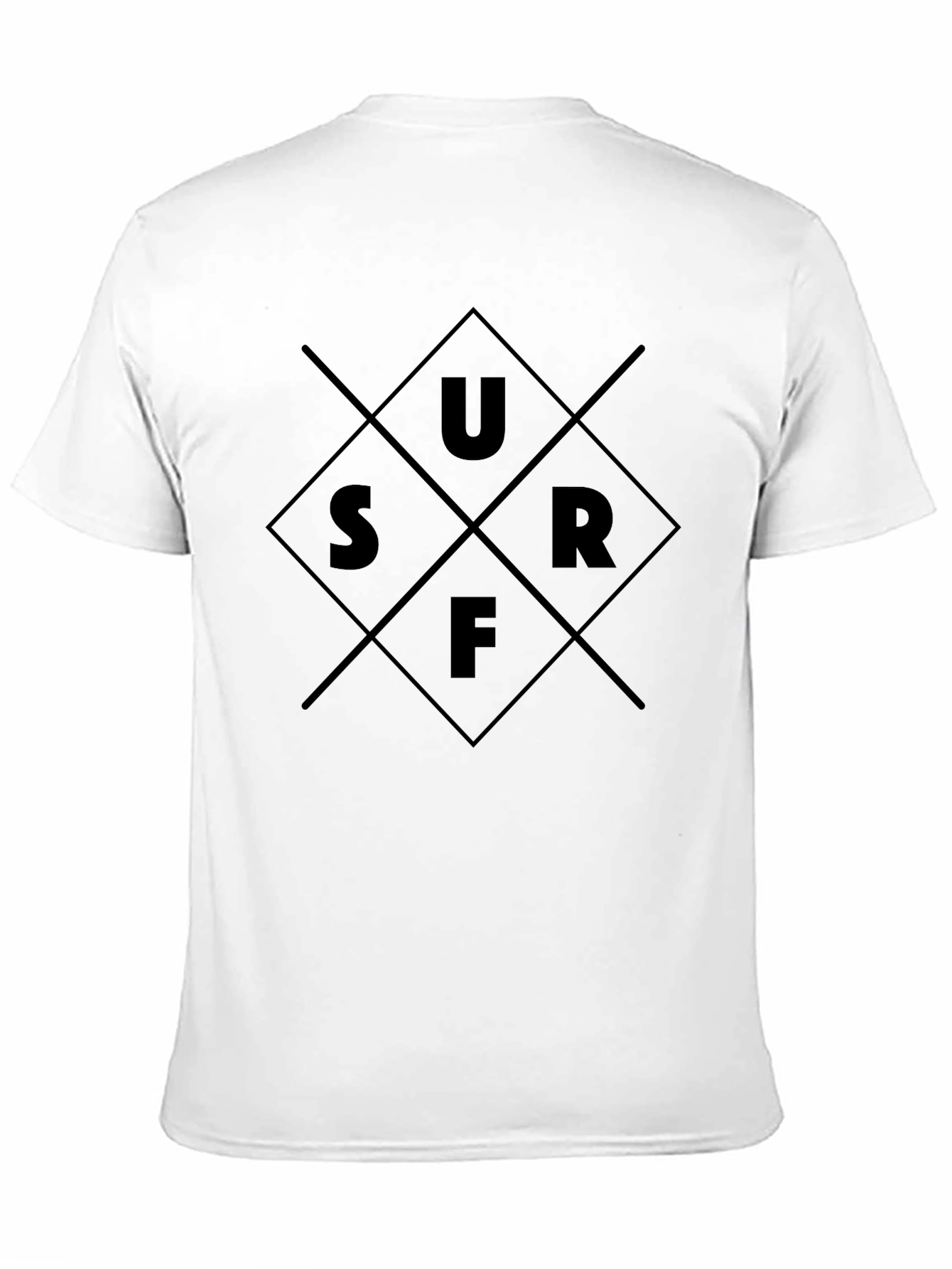 Surf Graphic Tee - Stylish Black Cotton T-Shirt