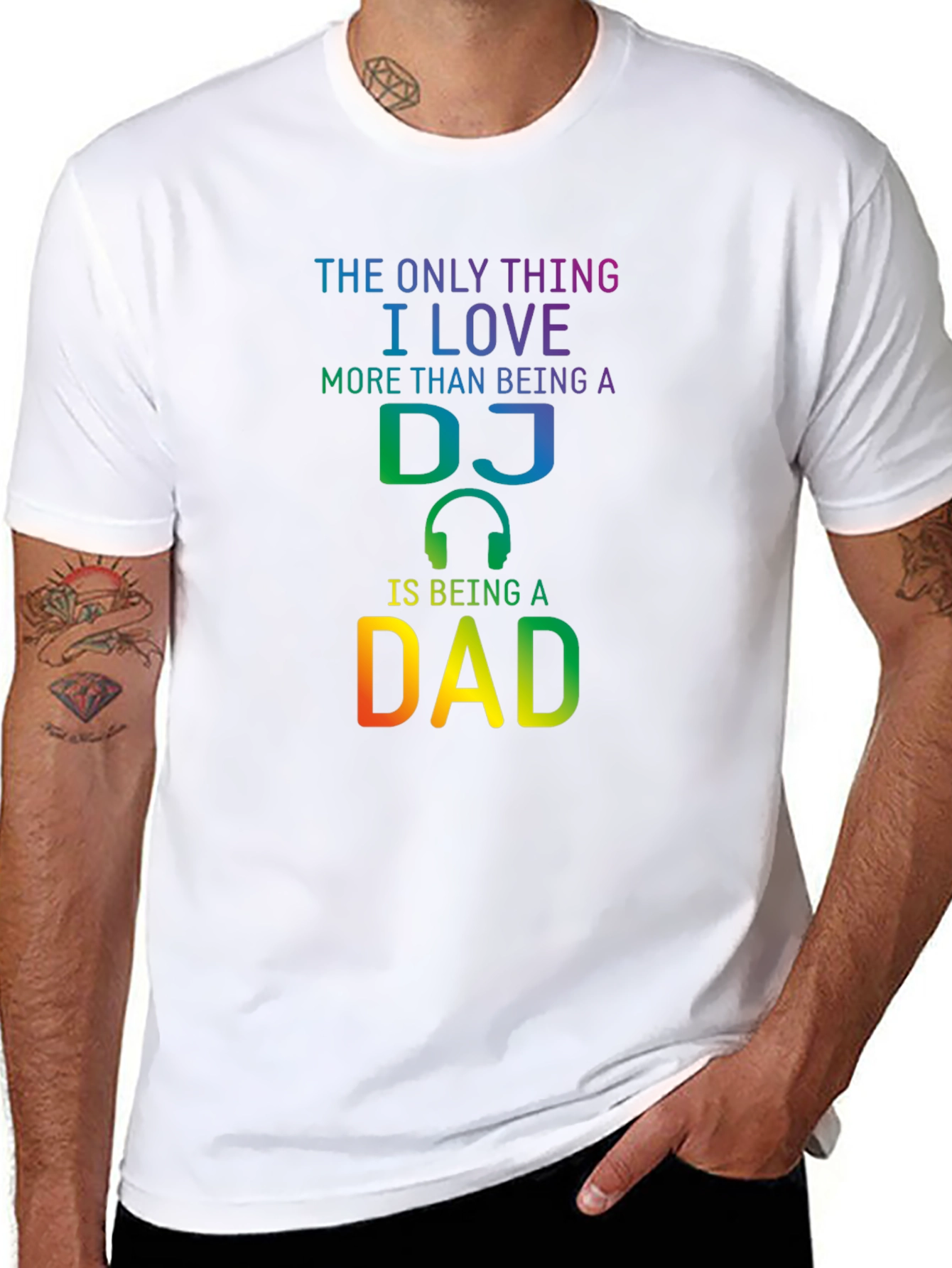 DJ Dad T-Shirt - Music Loving Fathers Day Gift
