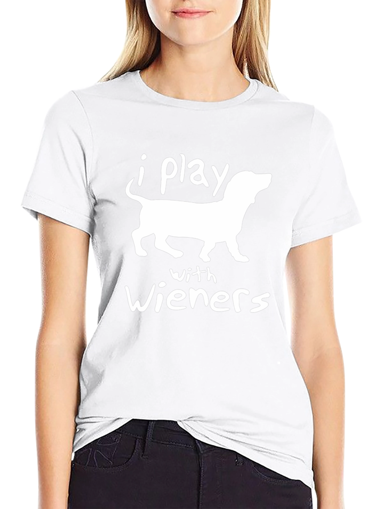 Funny Dachshund I Play With Wieners Graphic Tee