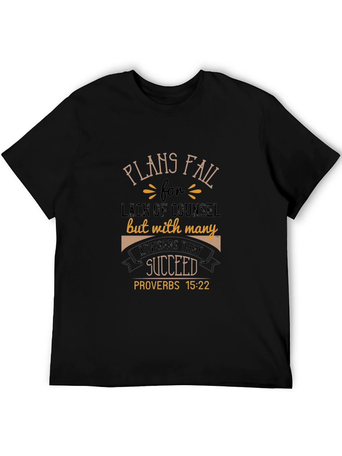 Plans Fail Proverbs T-Shirt