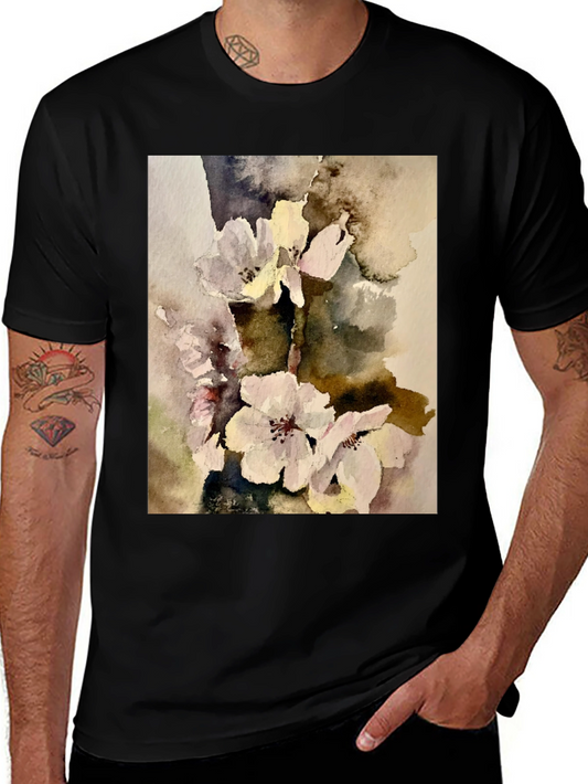Floral Watercolor Print T-Shirt