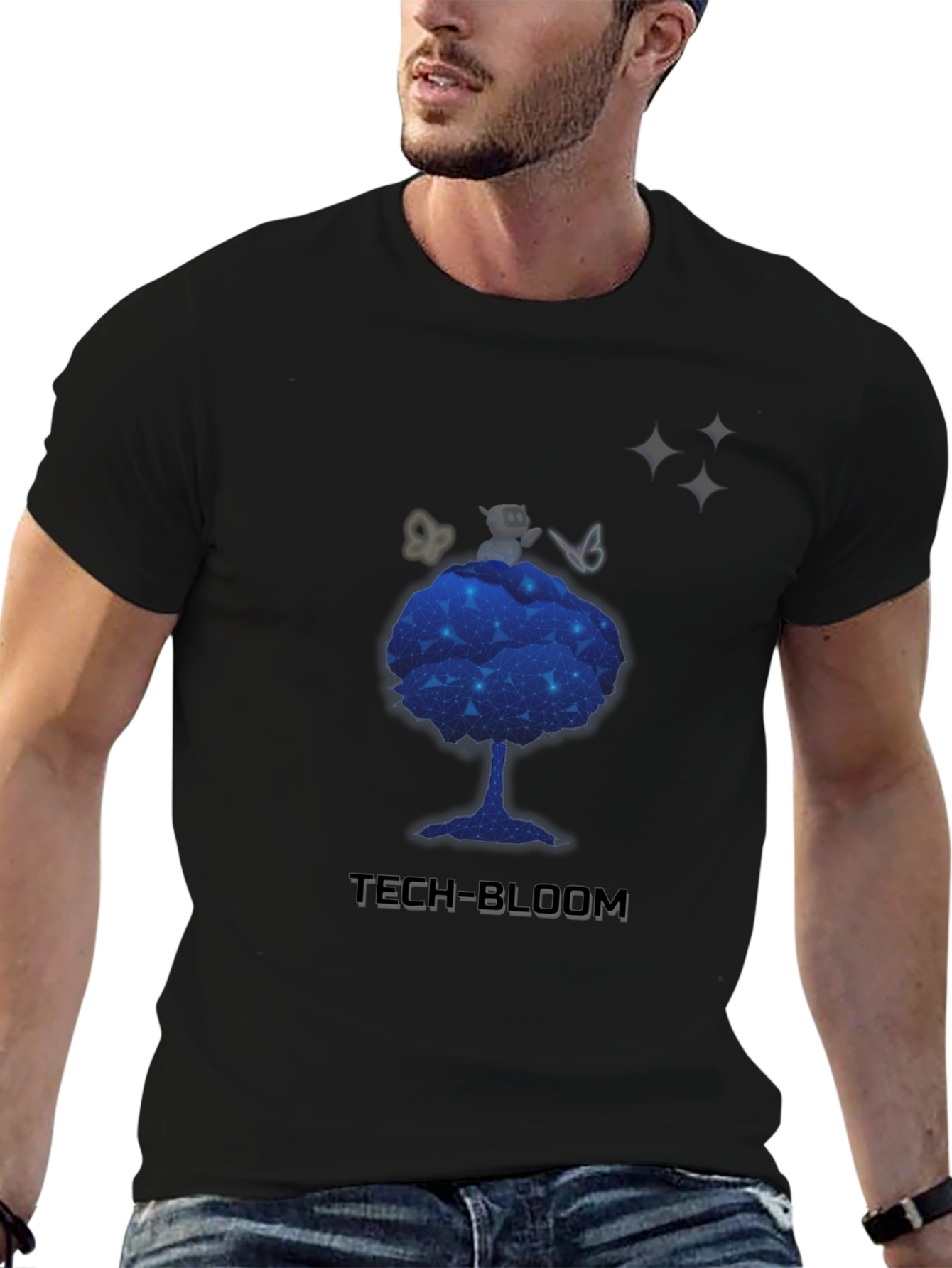 Tech-Bloom Graphic T-Shirt