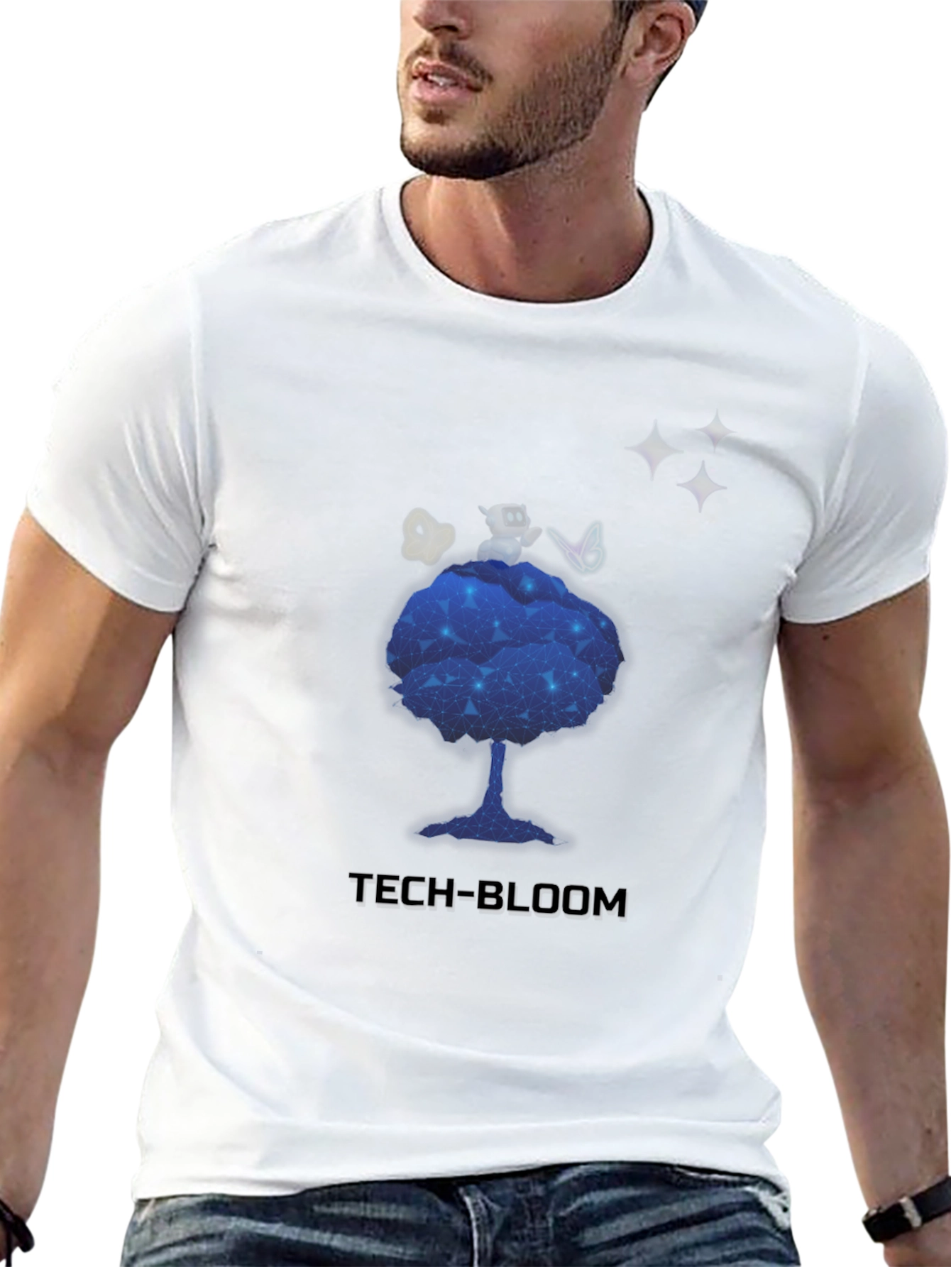 Tech-Bloom Graphic T-Shirt