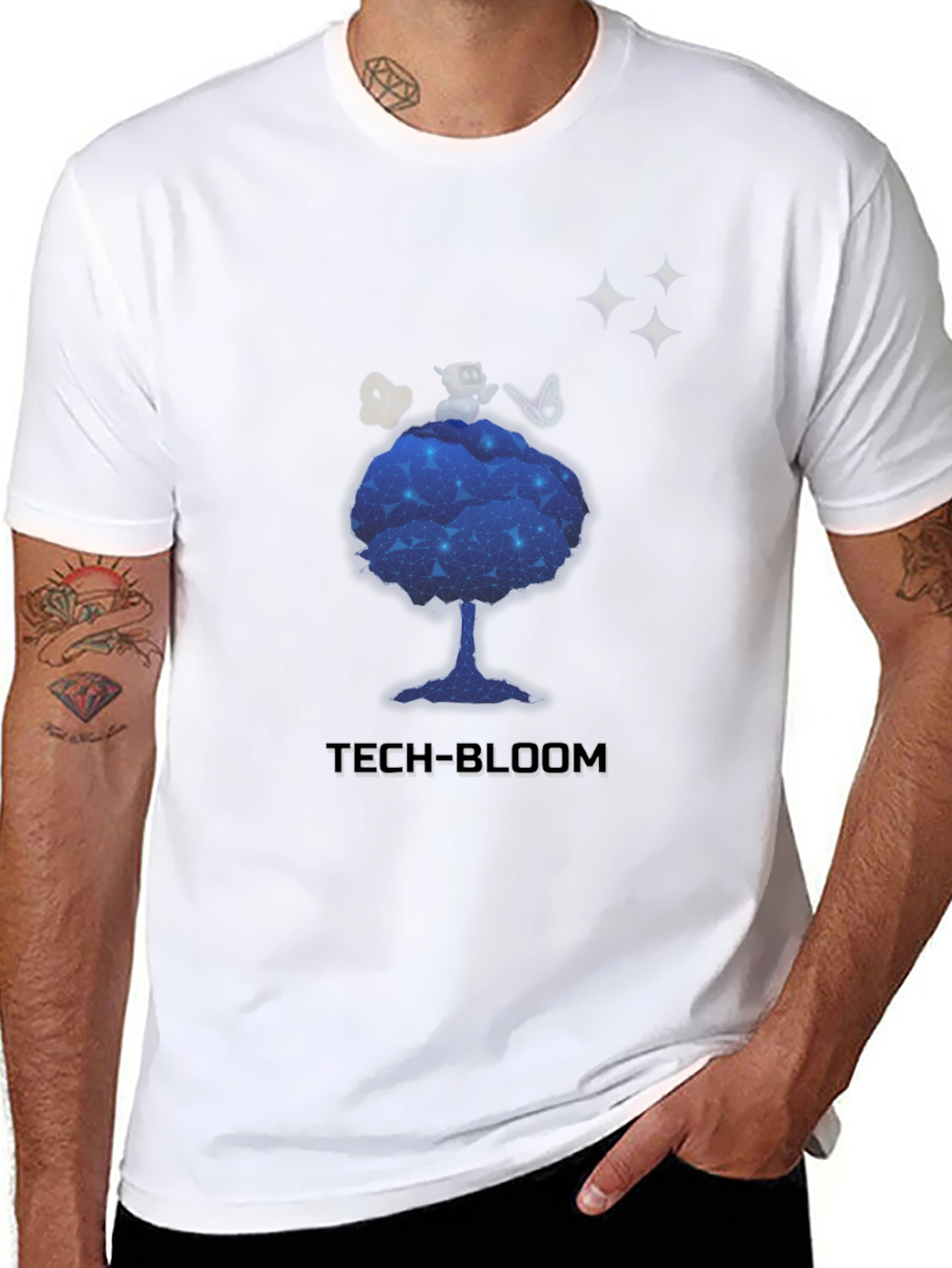 Tech-Bloom Graphic T-Shirt