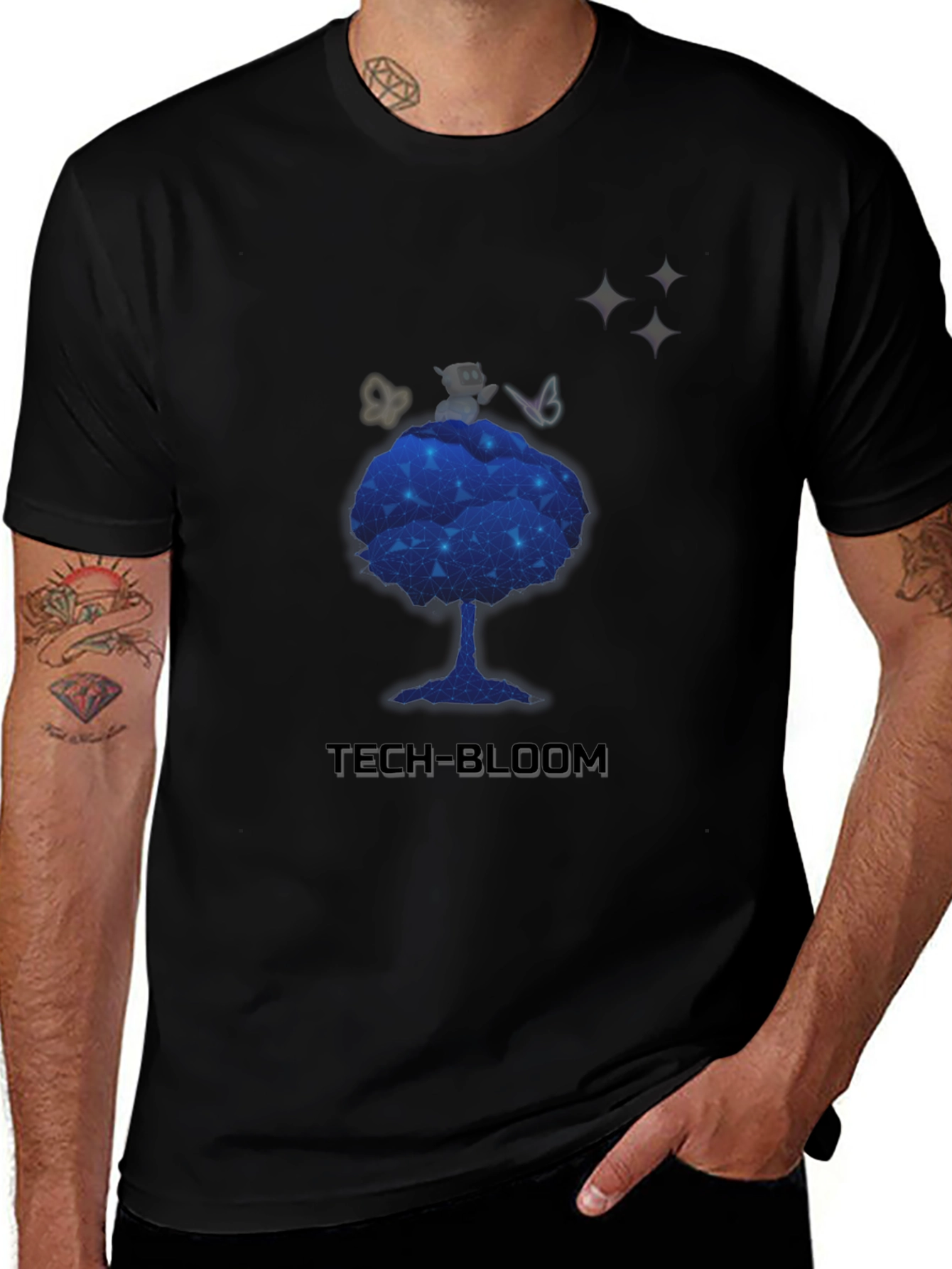 Tech-Bloom Graphic T-Shirt