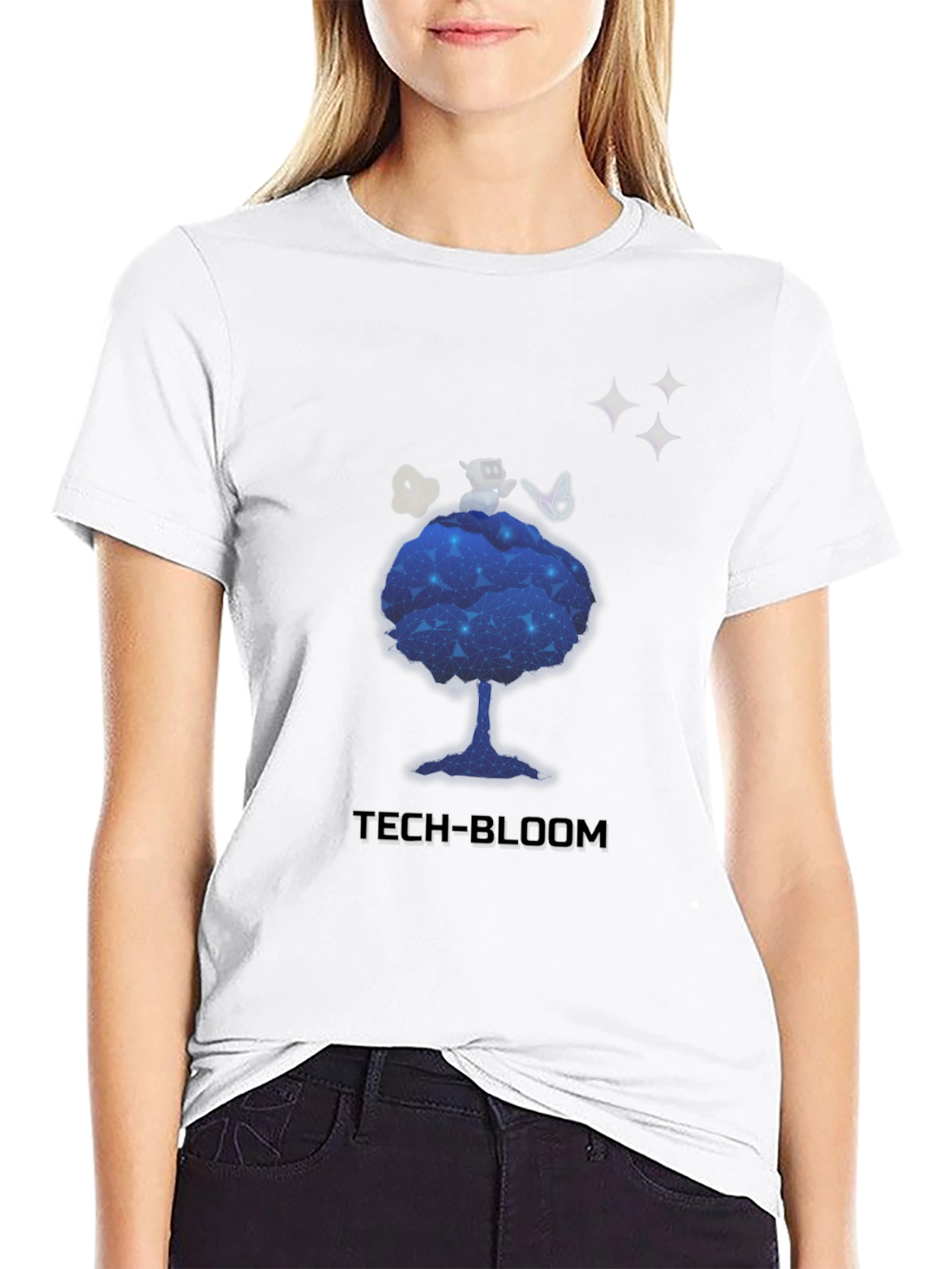 Tech-Bloom Graphic T-Shirt
