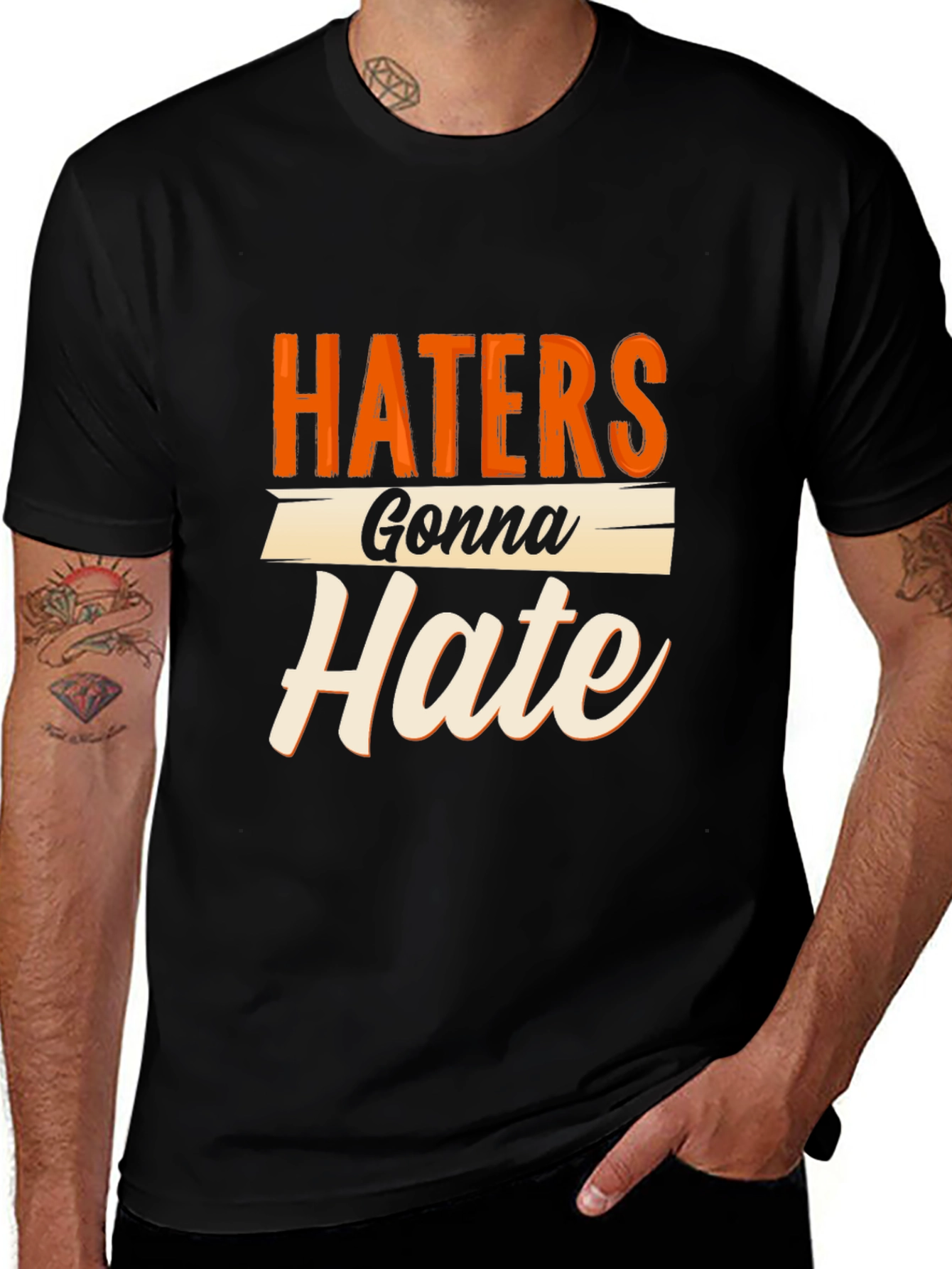 Haters Gonna Hate Graphic Tee - Trendy Sarcastic T-Shirt