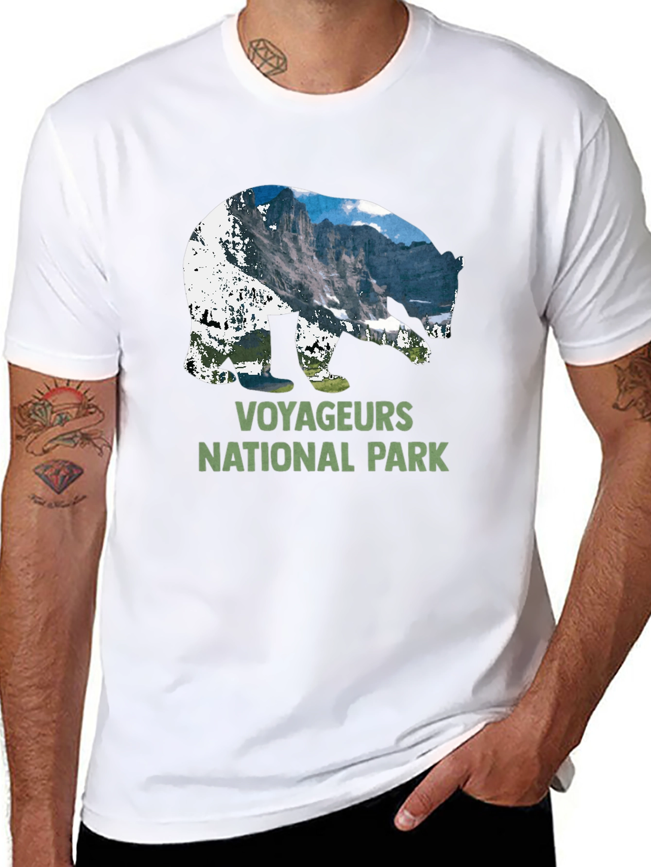 Voyageurs National Park Bear Silhouette T-Shirt